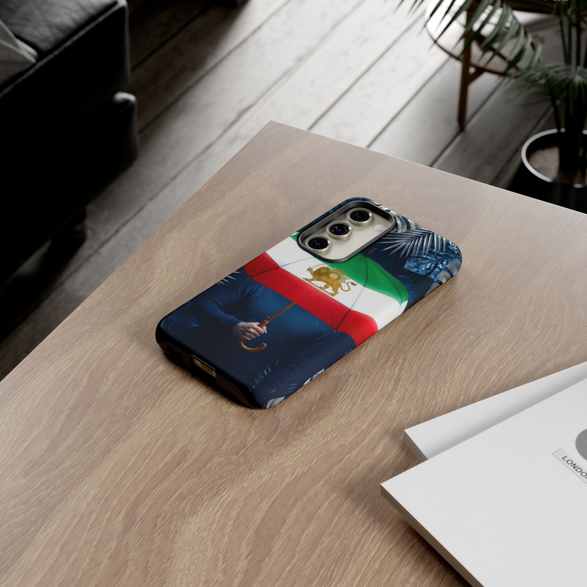 Iran Flag umbrella design phone Case