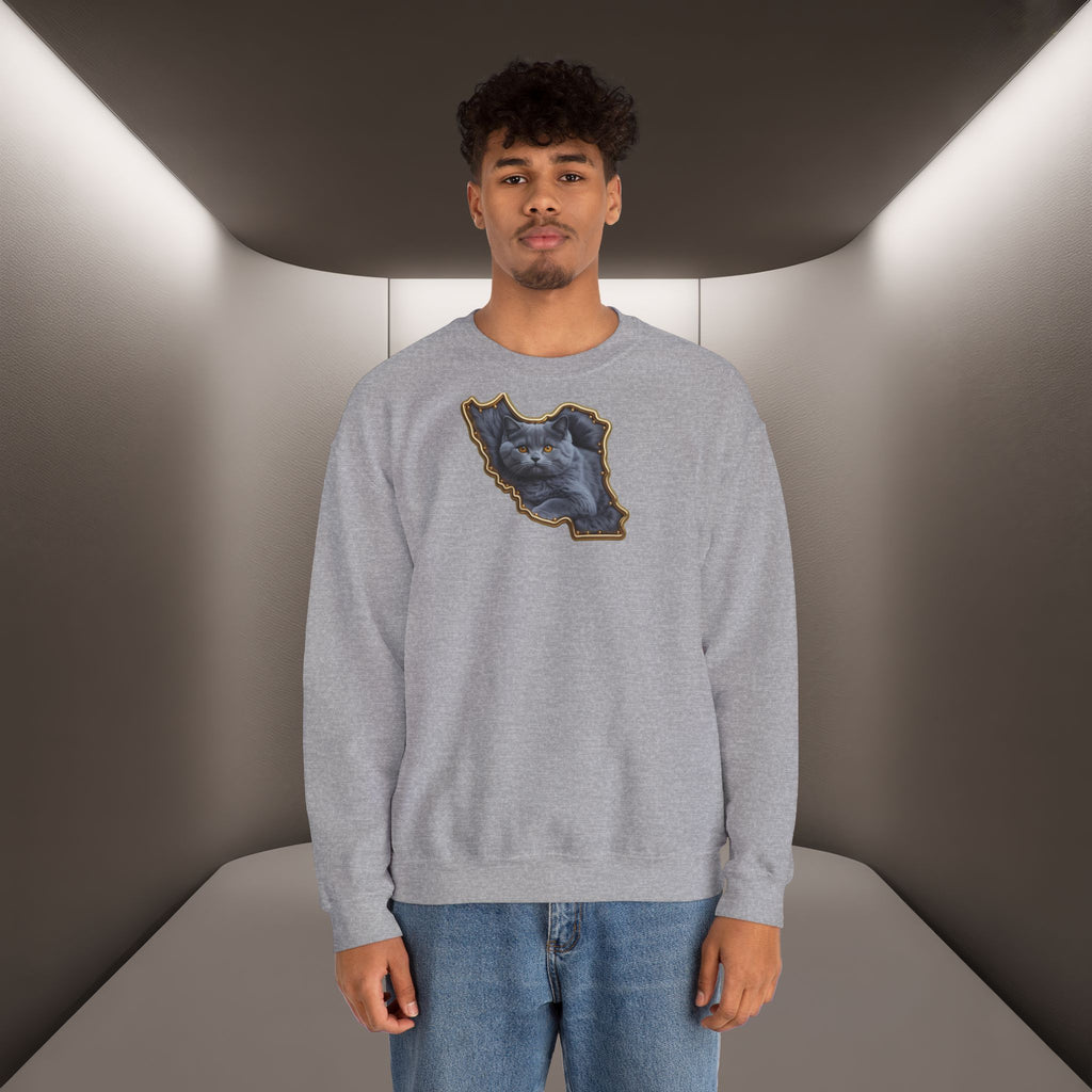 Persian cat & Persian Map Graphic Design Unisex Sweatshirt — Premium quality