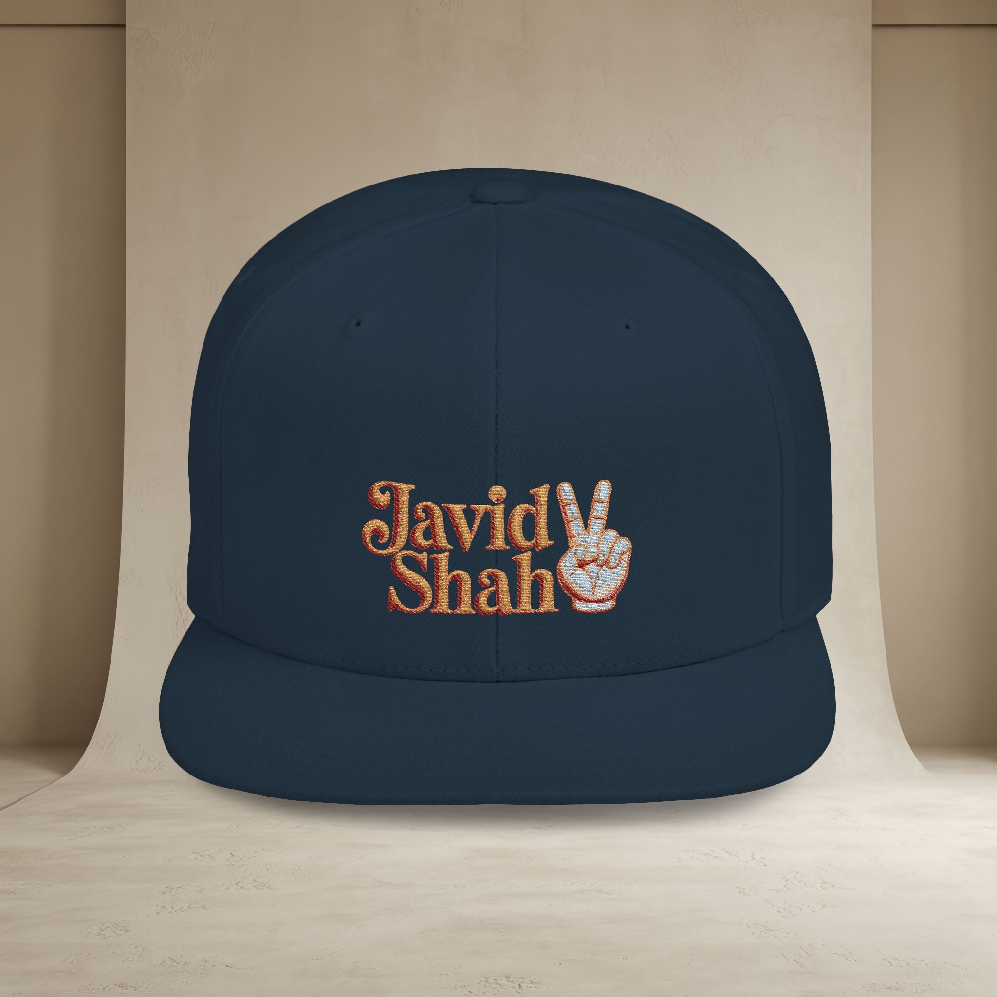 Javid Shah Embroidered Snapback Hat — (GoldoOzi)