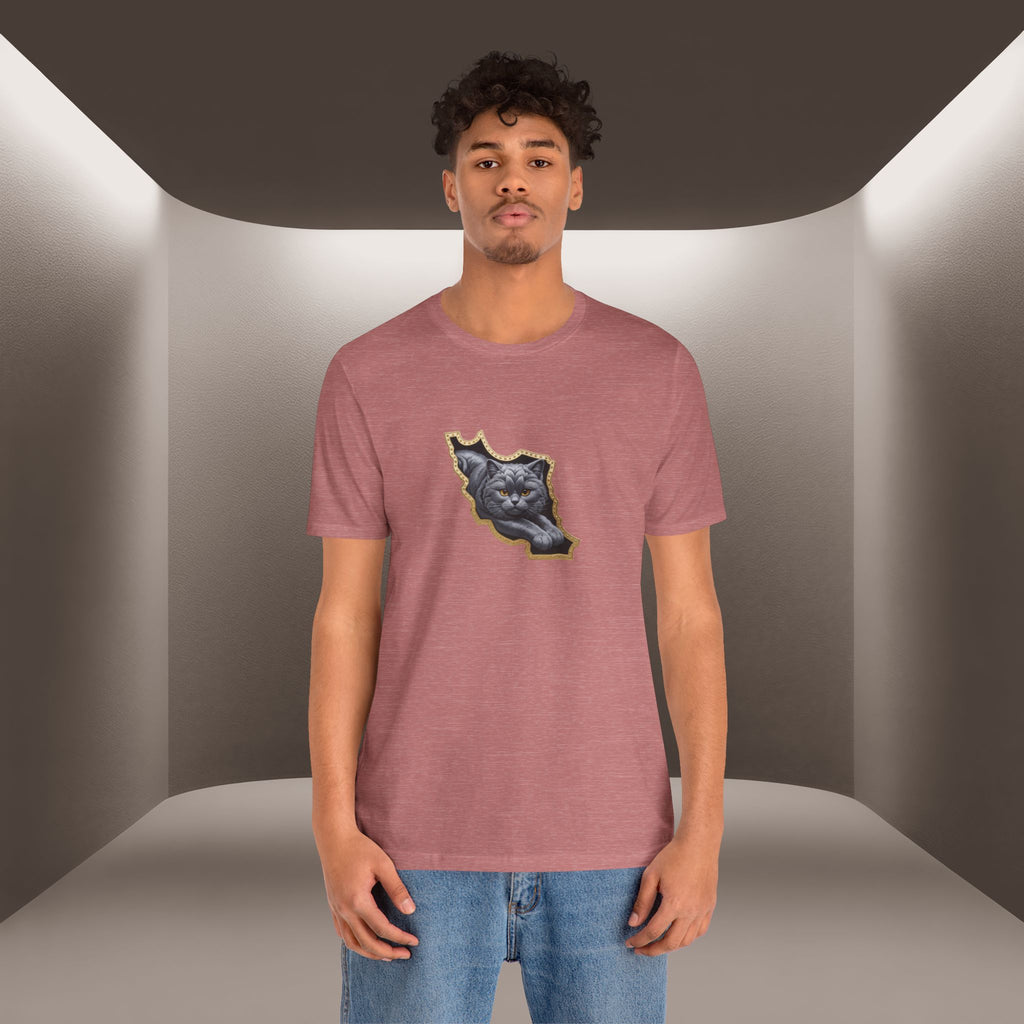 Persian Cat in a Persian Map Graphic design- unisex T-shirt- Premium quality