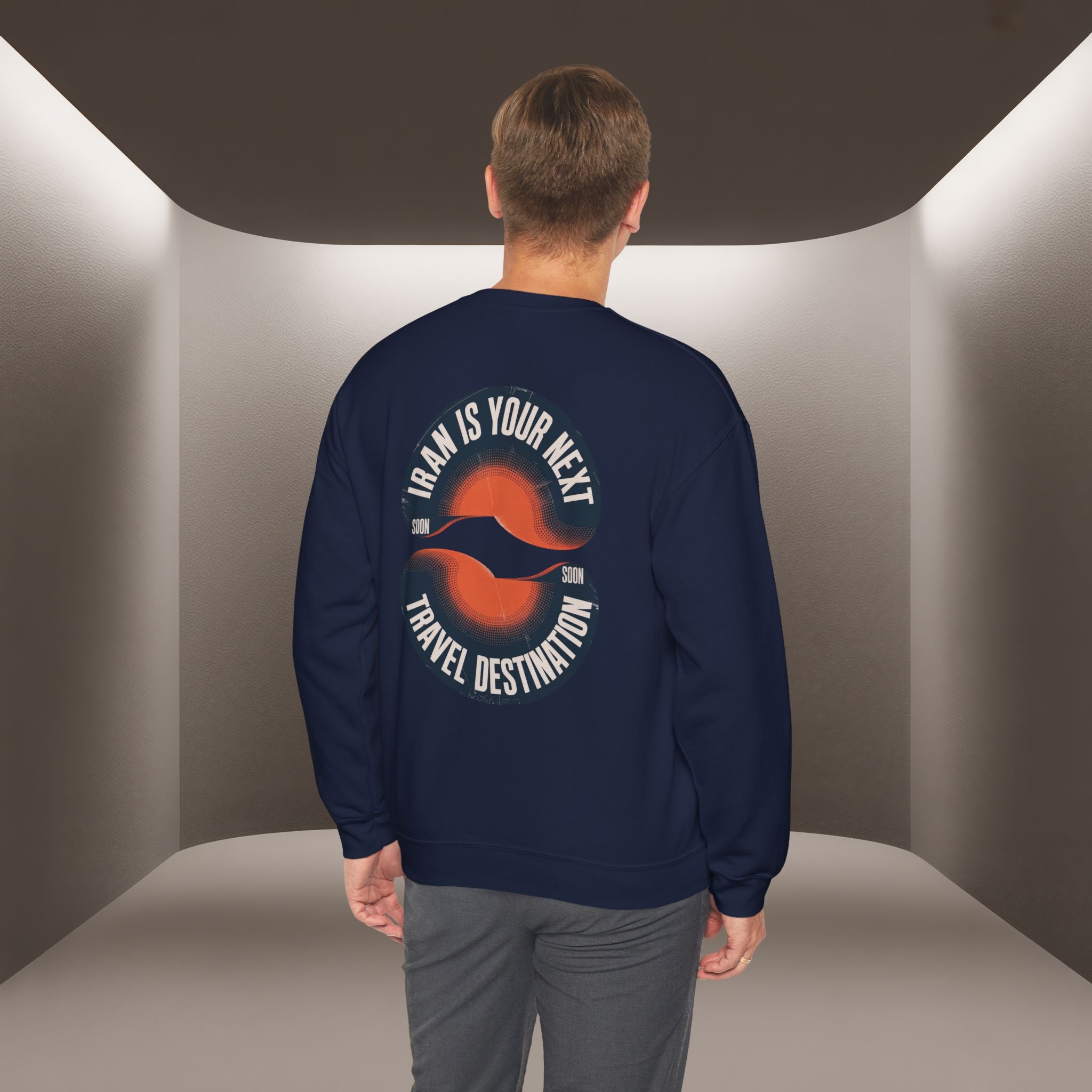 "Iran is your Next Travel Destination" Soon Sweatshirt " Javid Shah Design