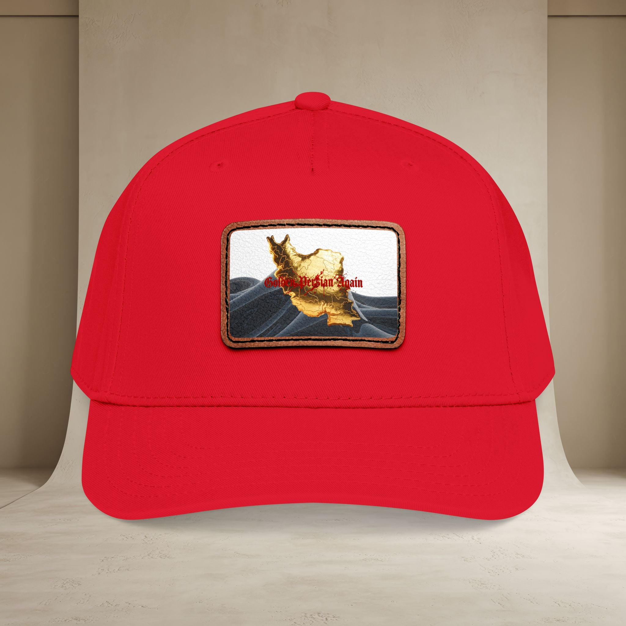 Golden Persian again Map Baseball Cap, Unisex