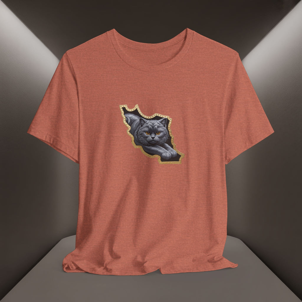 Persian Cat in a Persian Map Graphic design- unisex T-shirt- Premium quality