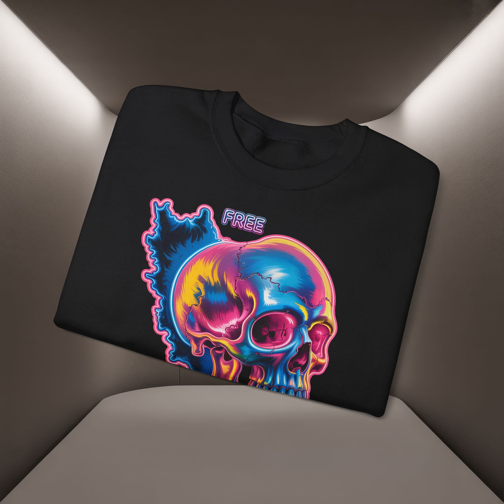Skull in Iran's map shape Sweatshirt-Unisex, Premium Quality