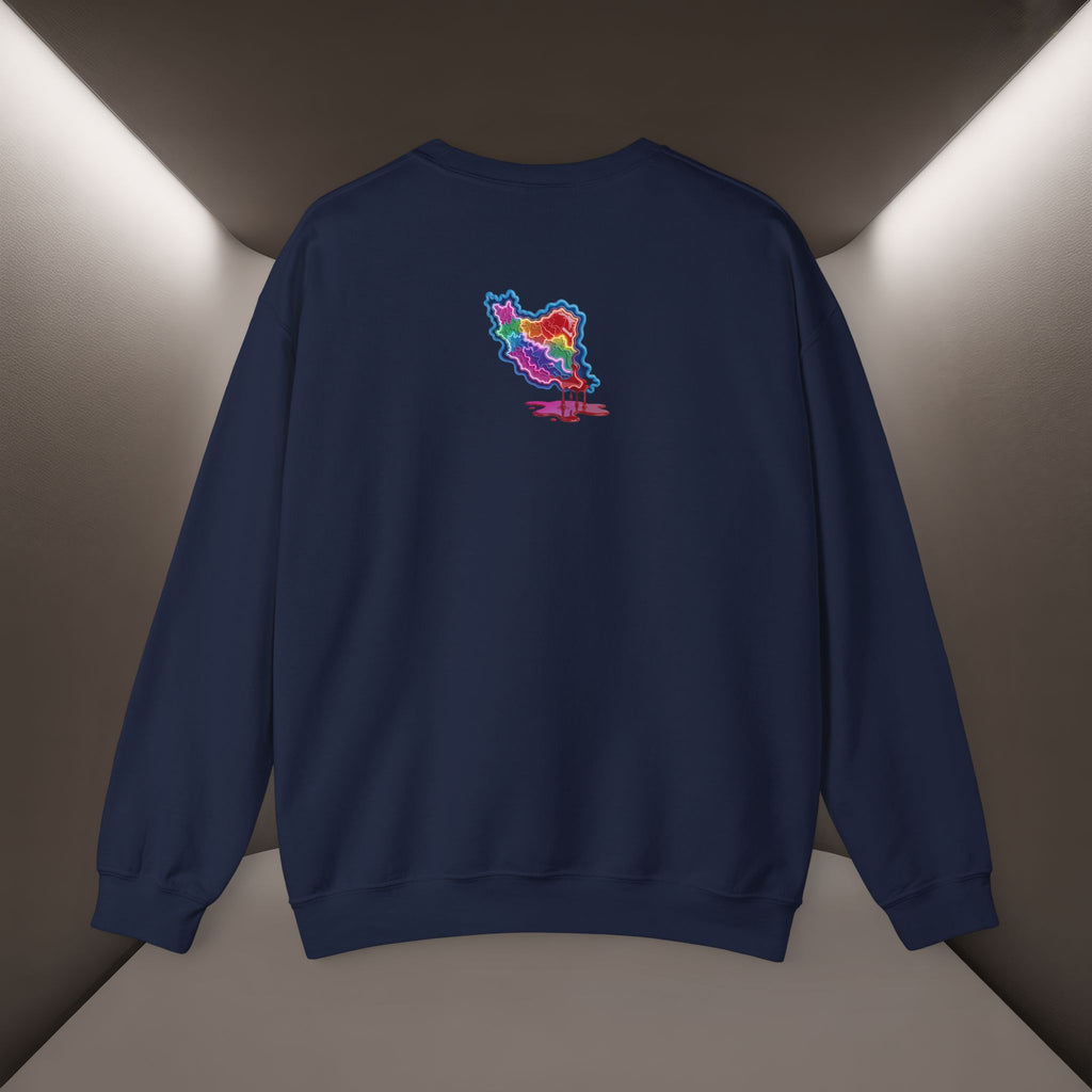 Skull in Iran's map shape Sweatshirt-Unisex, Premium Quality