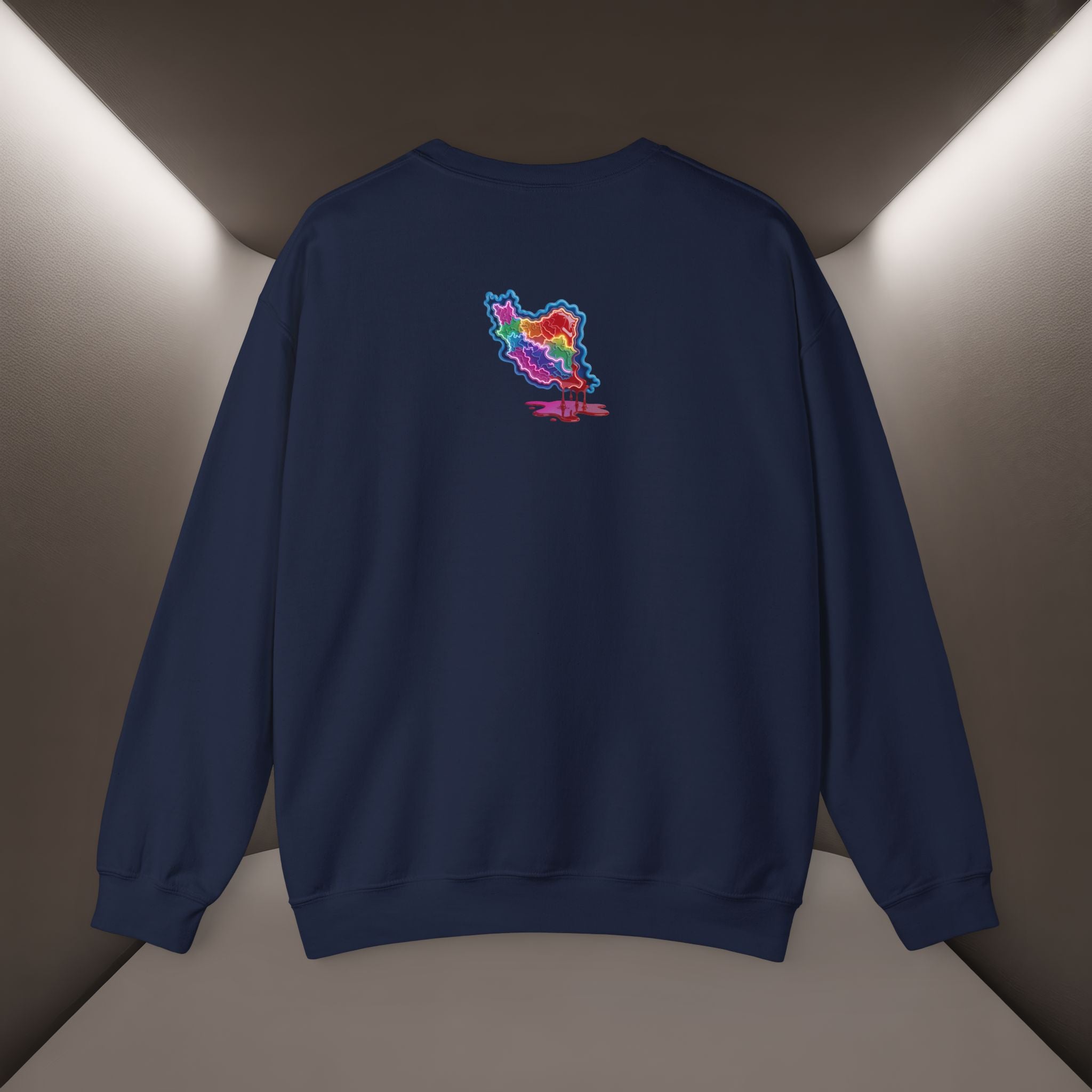 Skull in Iran's map shape Sweatshirt-Unisex, Premium Quality