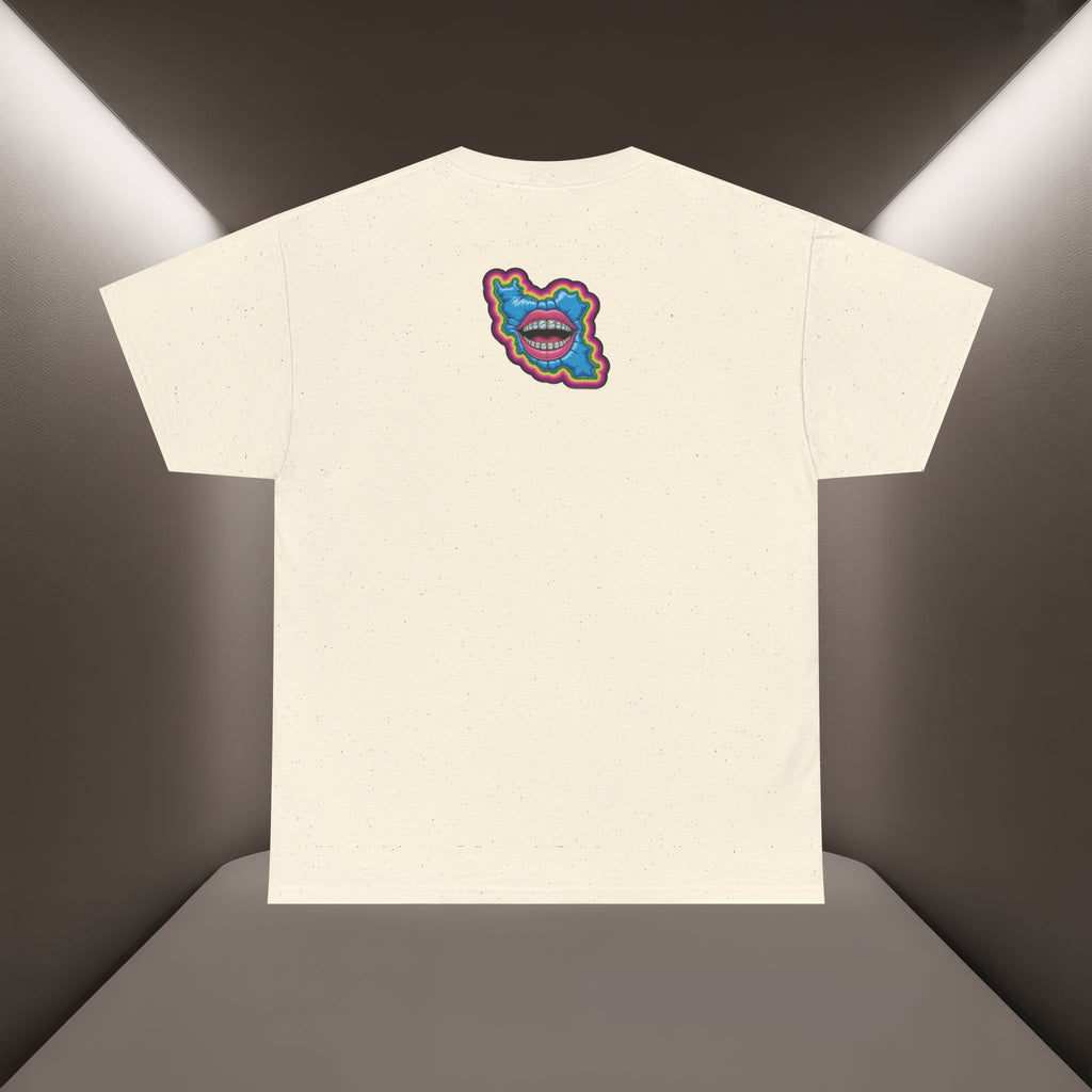 Neon Skull in Iran's map shape T-Shirt — Premium Quality