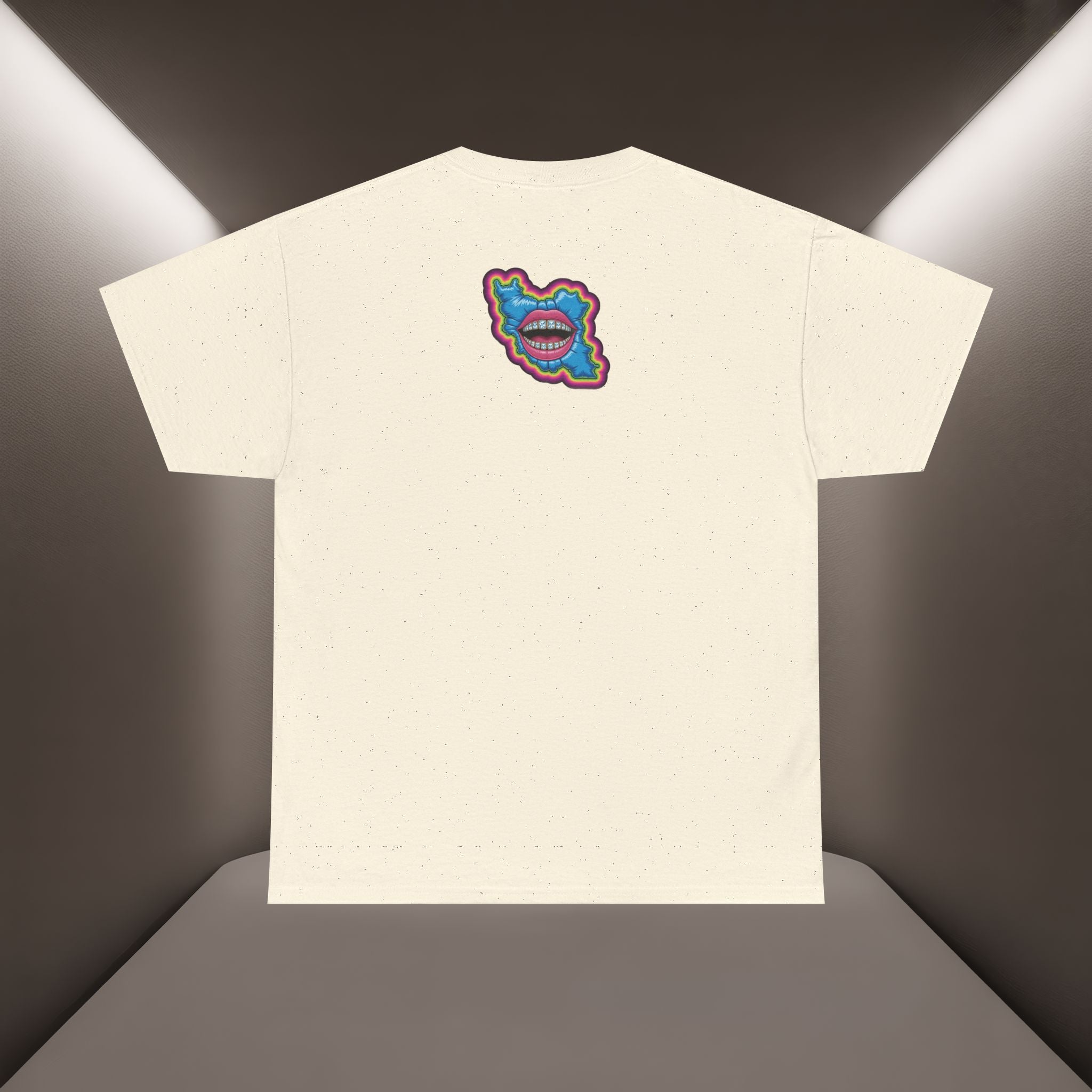 Neon Skull in Iran's map shape T-Shirt — Premium Quality