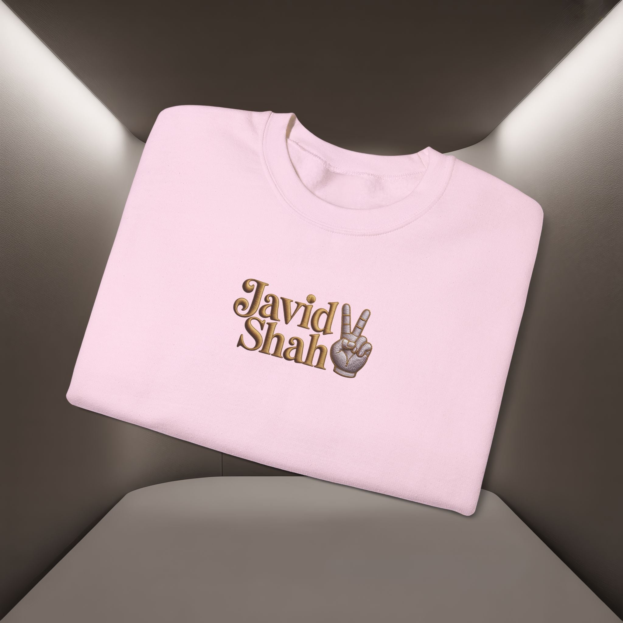 Javid Shah Peace Sign printed Sweatshirt — Vintage Script Logo Crewneck