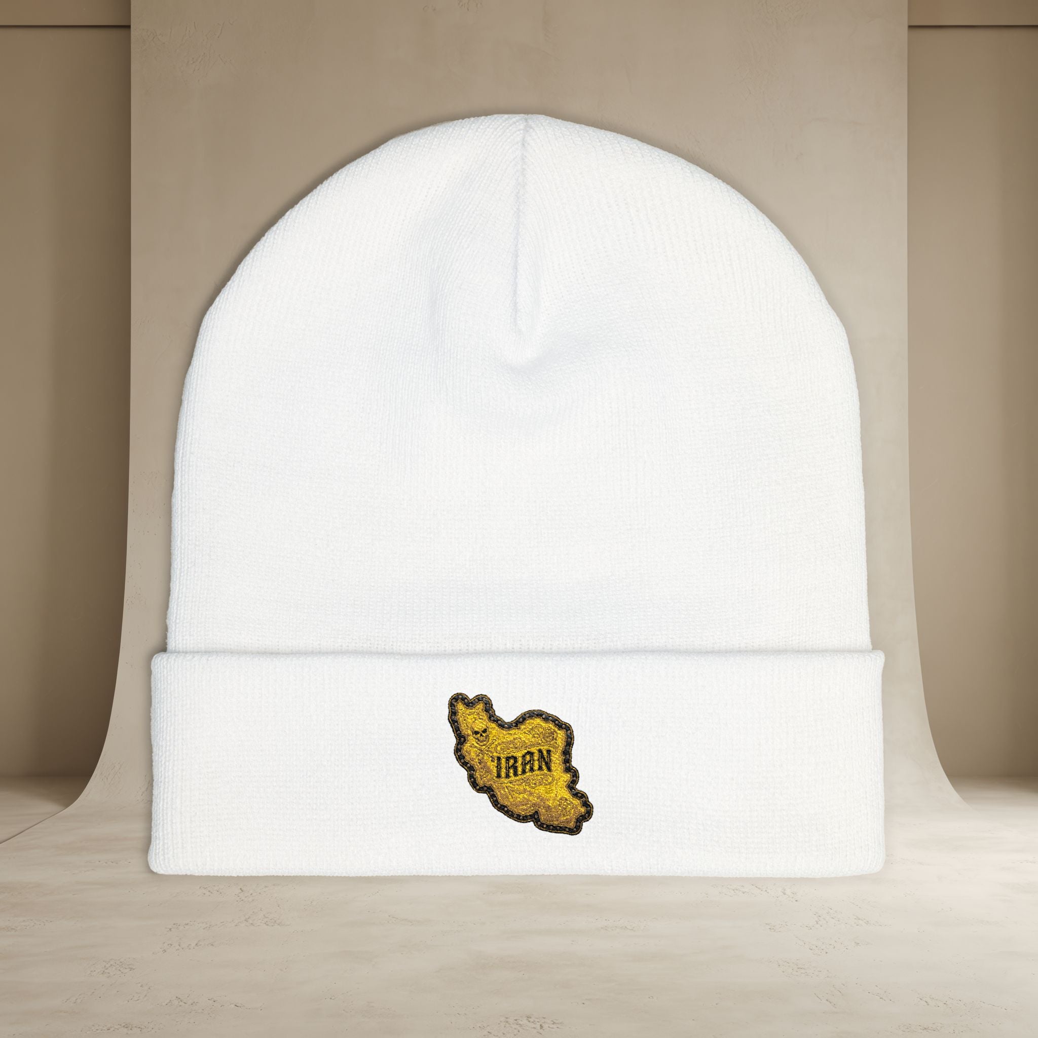 Embroidered "Iran's Map" Beanie (GoldoOzi)