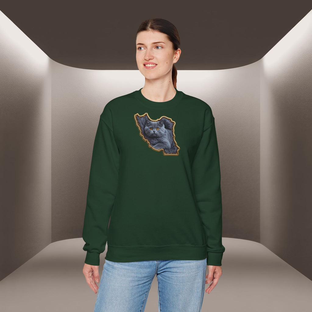 Persian cat & Persian Map Graphic Design Unisex Sweatshirt — Premium quality