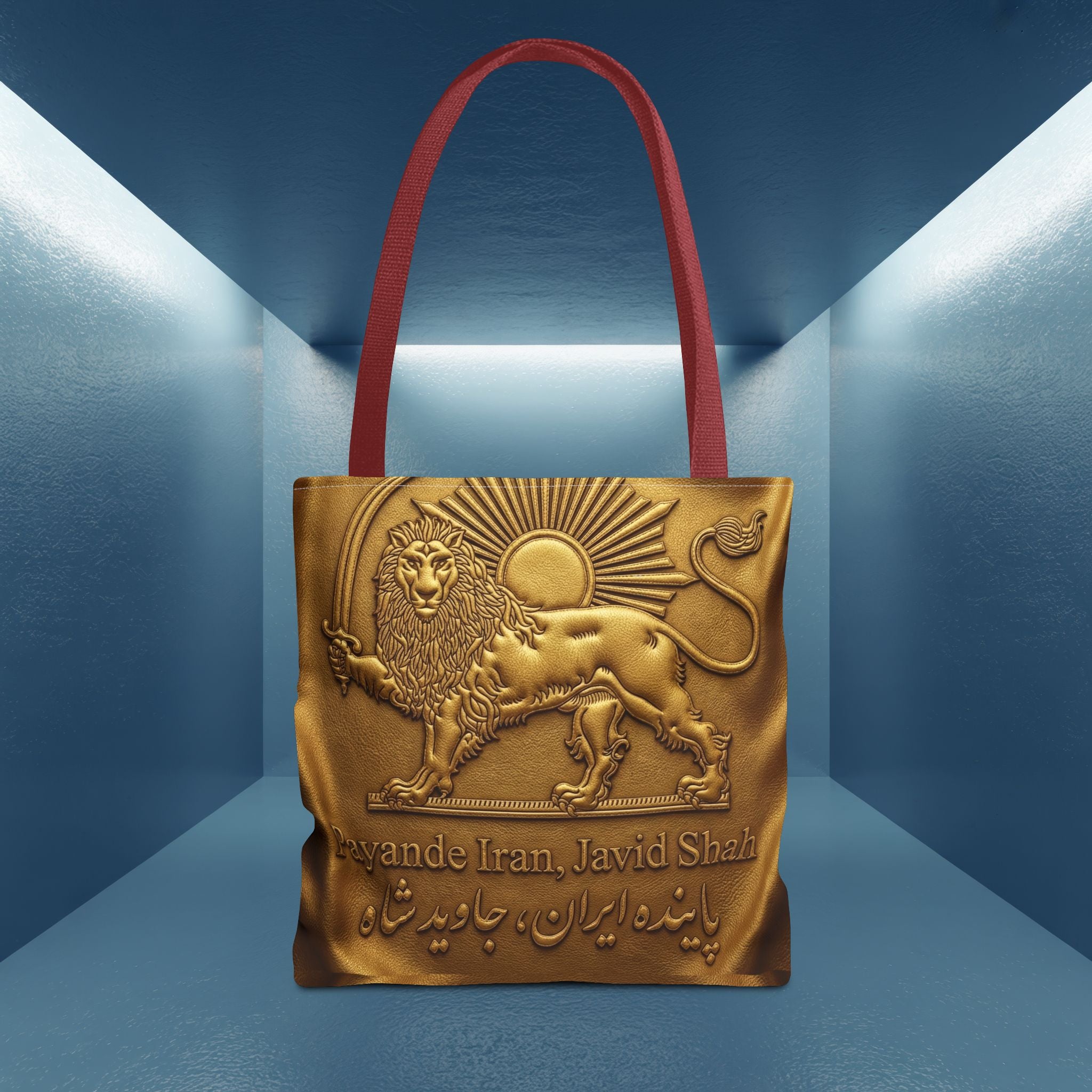 Payande Iran, Javid Shah Golden Unisex Bag- Persian Vibey bag