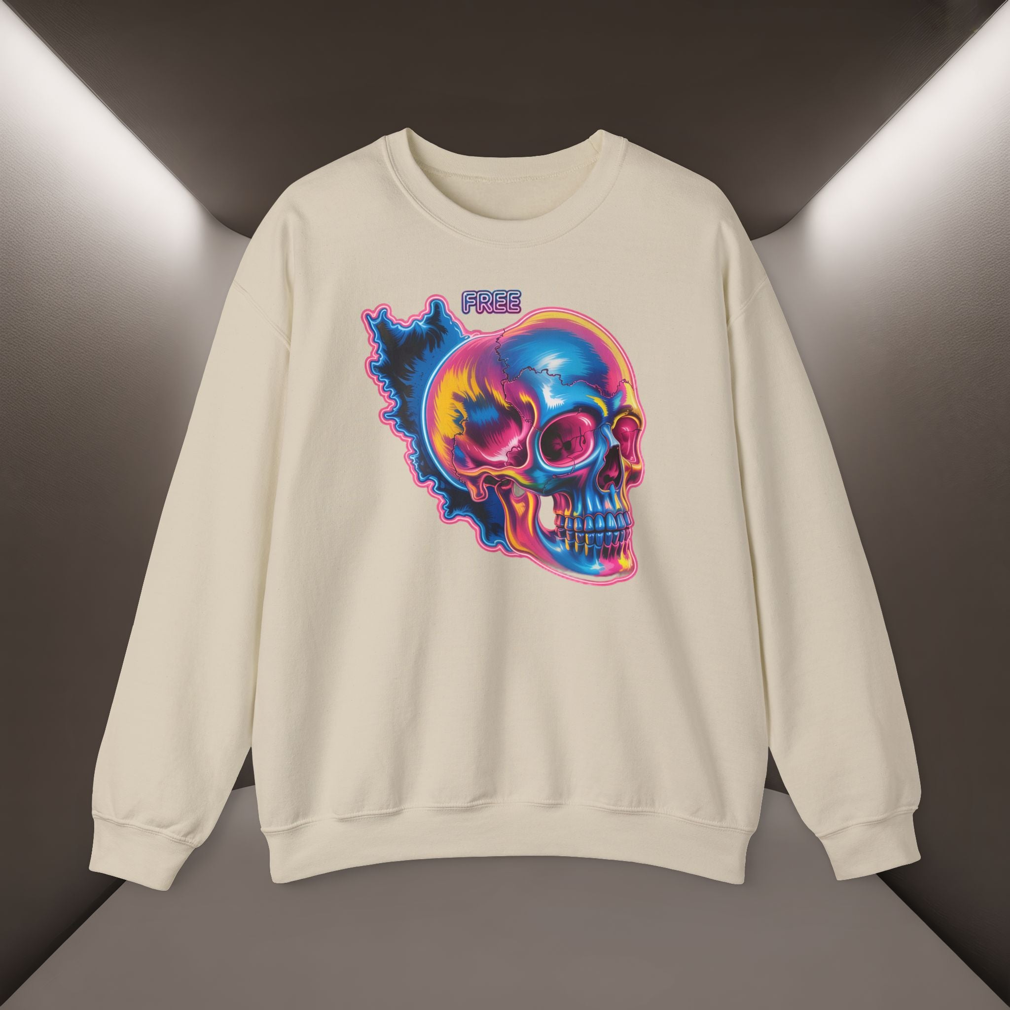 Skull in Iran's map shape Sweatshirt-Unisex, Premium Quality