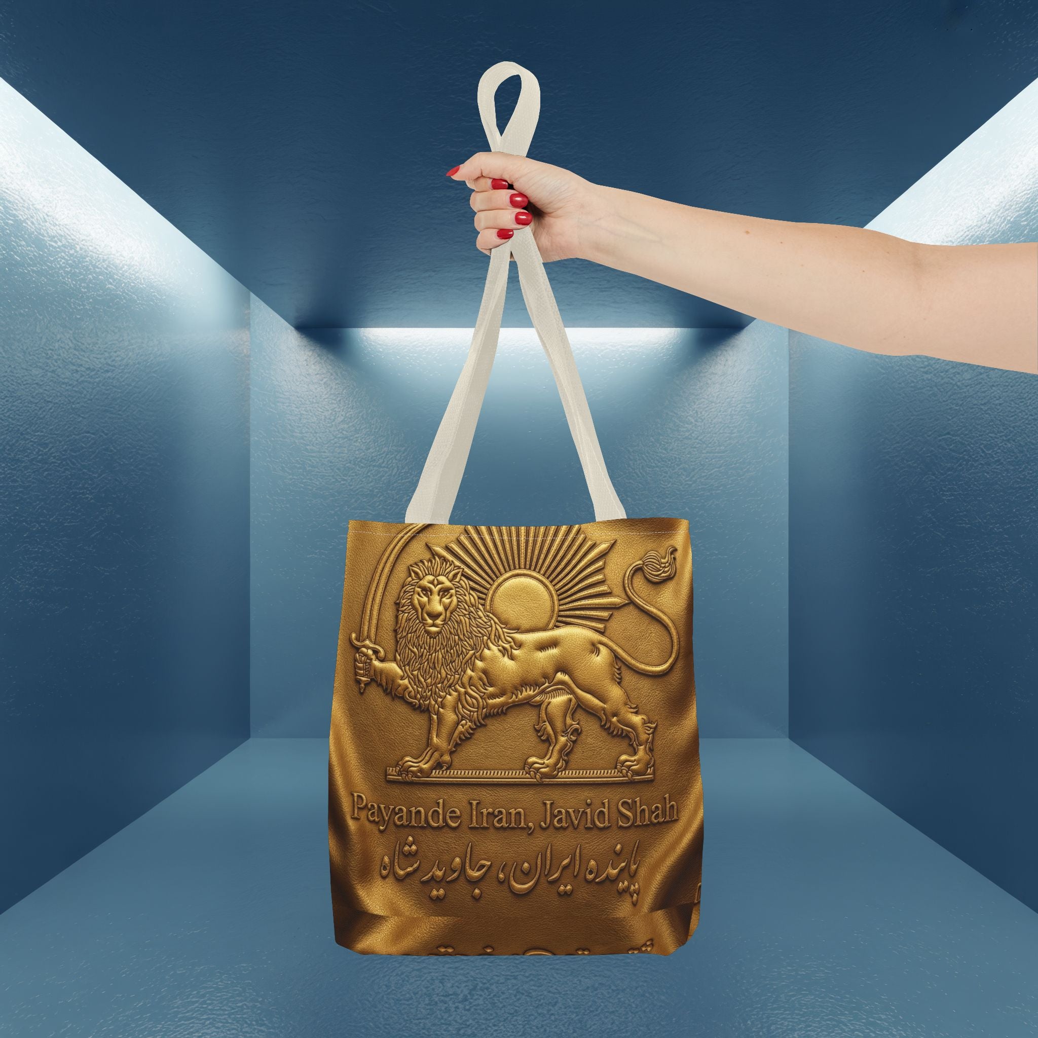 Payande Iran, Javid Shah Golden Unisex Bag- Persian Vibey bag