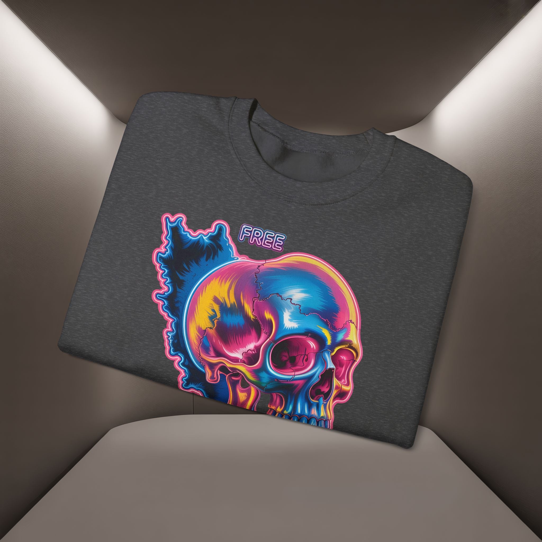 Skull in Iran's map shape Sweatshirt-Unisex, Premium Quality