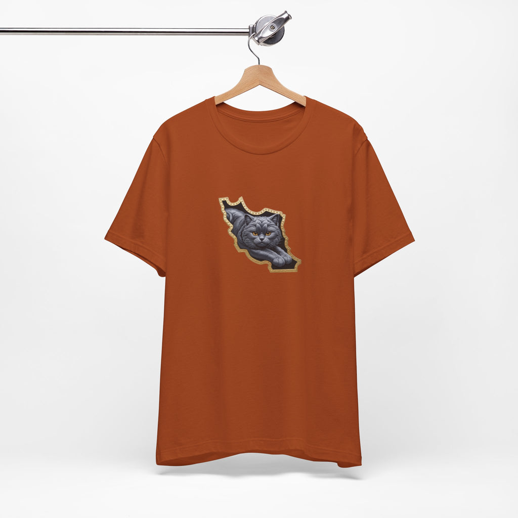 Persian Cat in a Persian Map Graphic design- unisex T-shirt- Premium quality