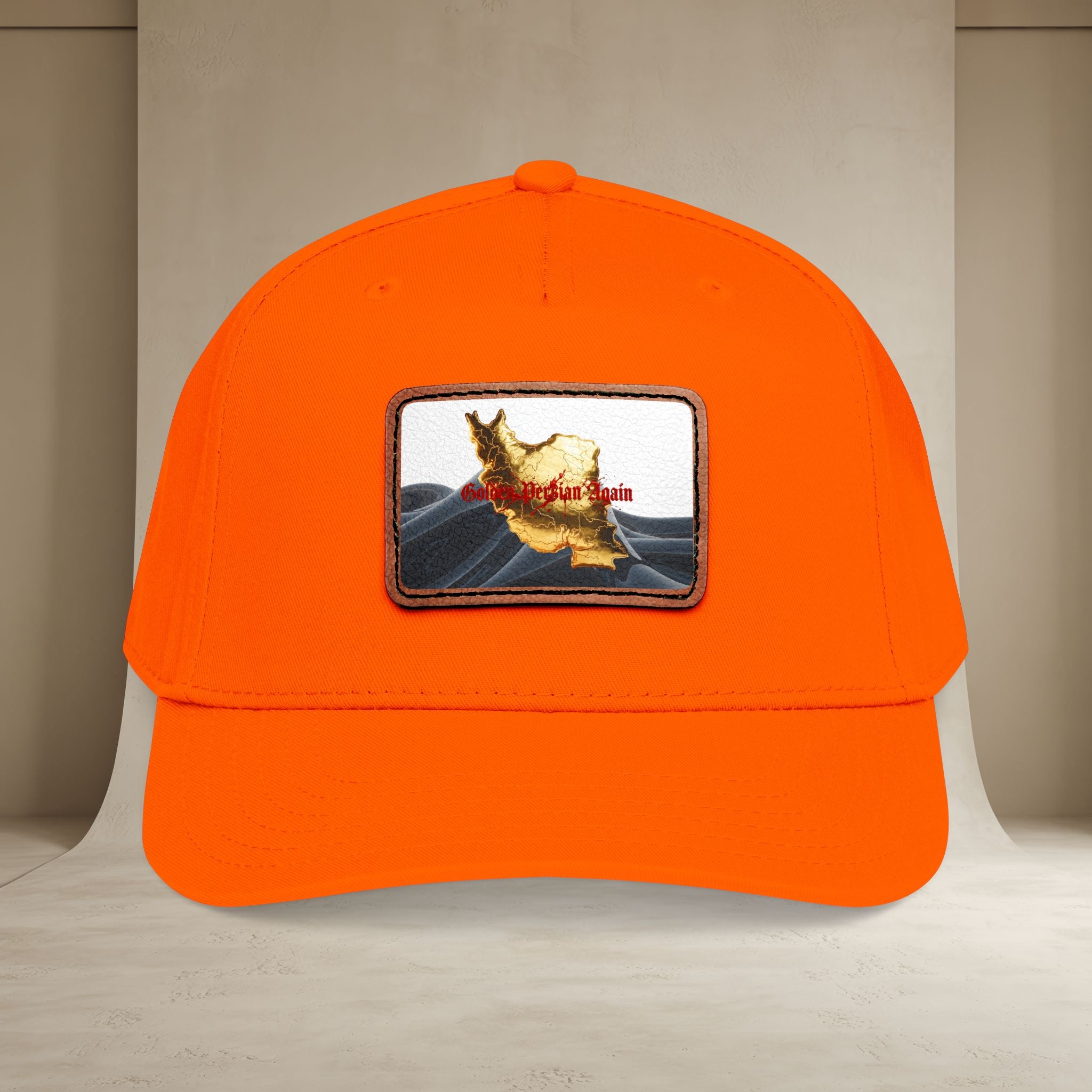 Golden Persian again Map Baseball Cap, Unisex