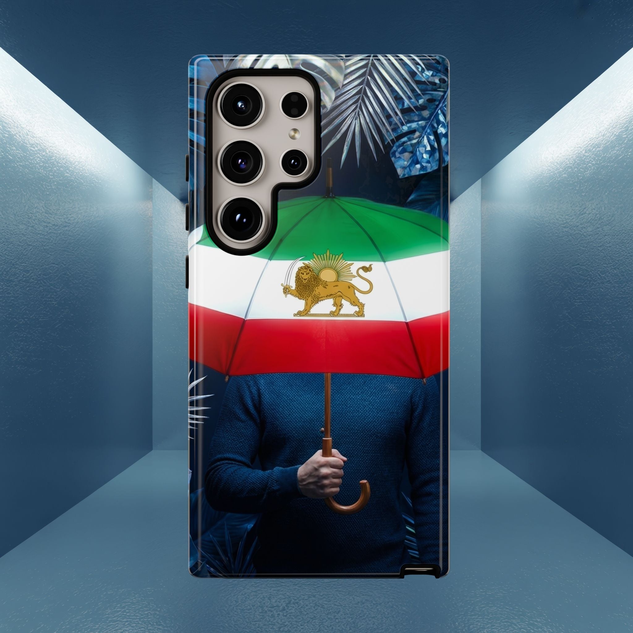 Iran Flag umbrella design phone Case