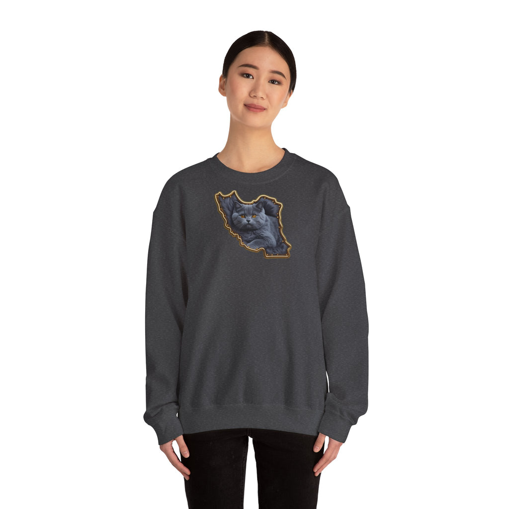 Persian cat & Persian Map Graphic Design Unisex Sweatshirt — Premium quality