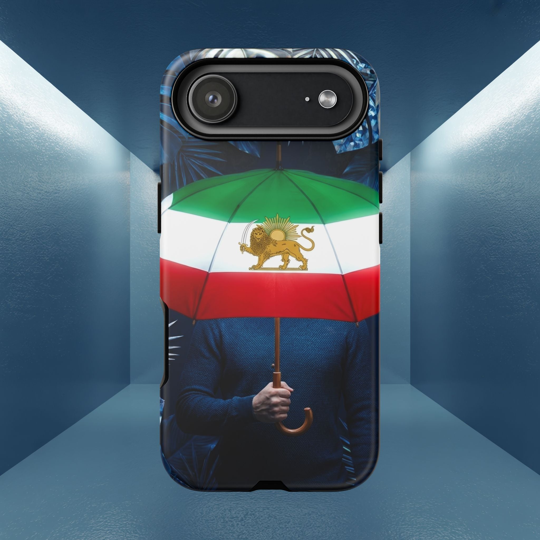 Iran Flag umbrella design phone Case