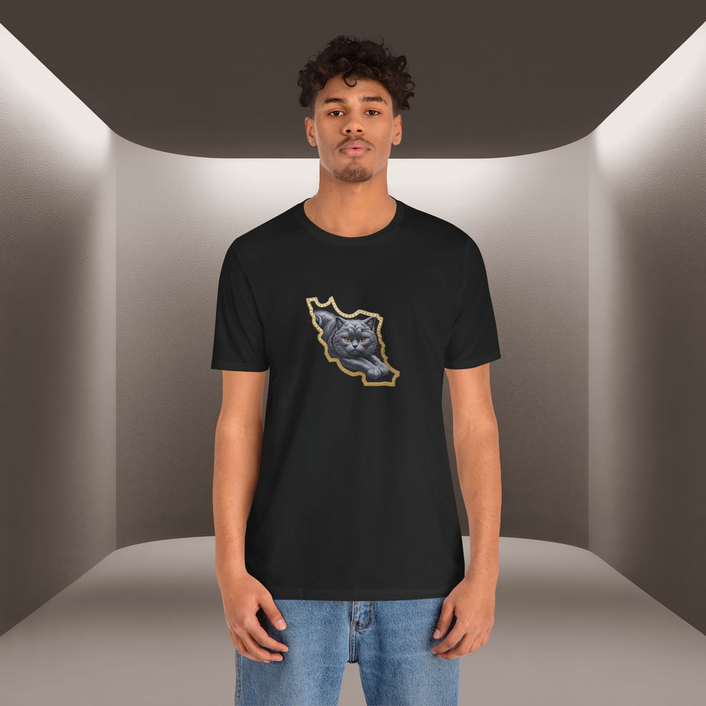 Persian Cat in a Persian Map Graphic design- unisex T-shirt- Premium quality