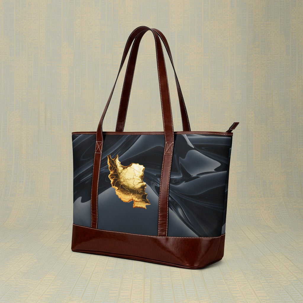 Golden Map Handbag