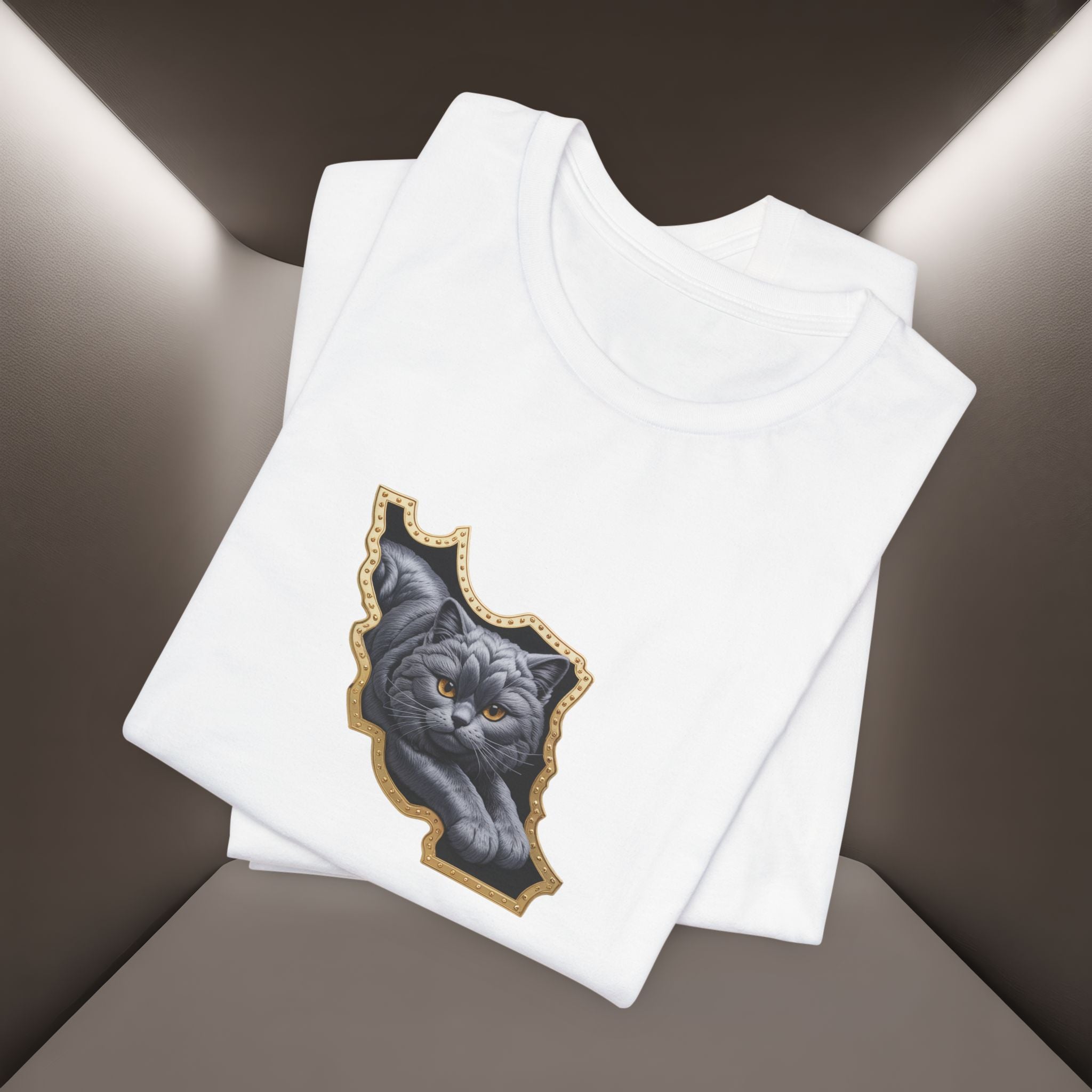 Persian Cat in a Persian Map Graphic design- unisex T-shirt- Premium quality