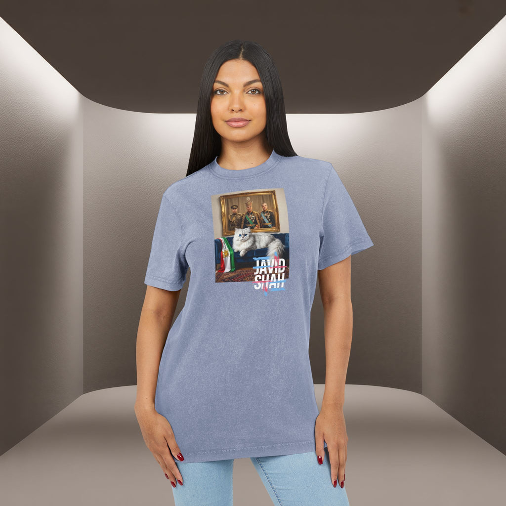 Javid Shah Acid-Wash T-Shirt— Persian Cat T-Shirt