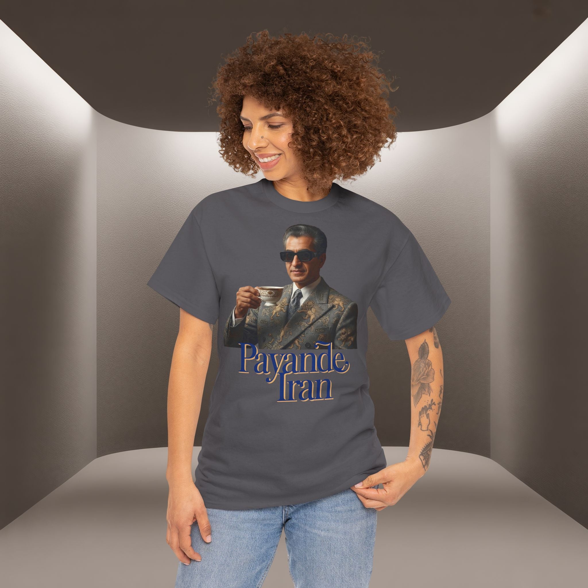 T-Shirt — "Payande Iran" Retro Style Tehran Nostalgia Tee