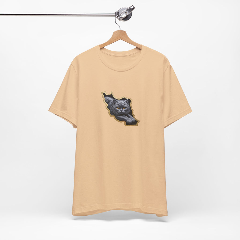 Persian Cat in a Persian Map Graphic design- unisex T-shirt- Premium quality
