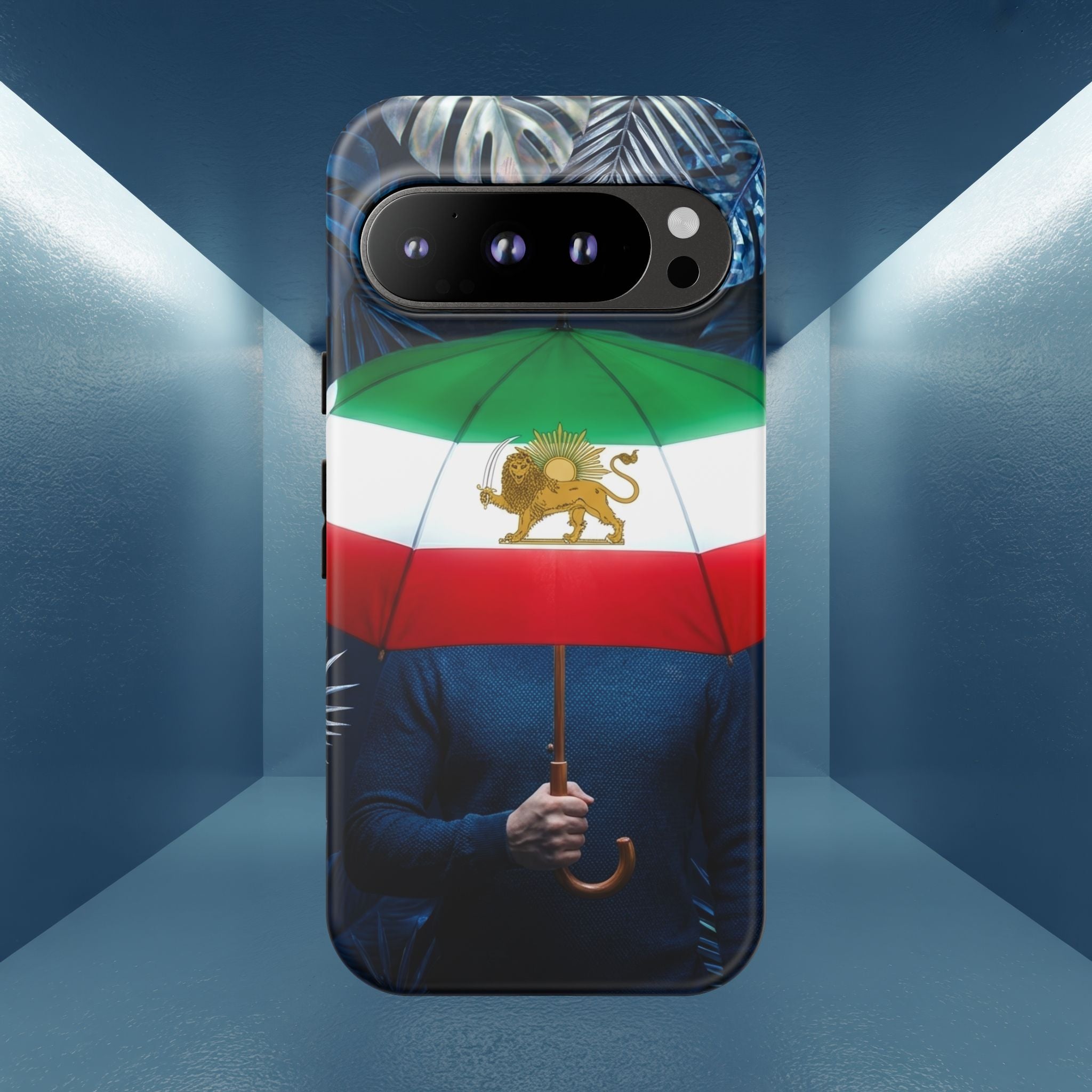 Iran Flag umbrella design phone Case