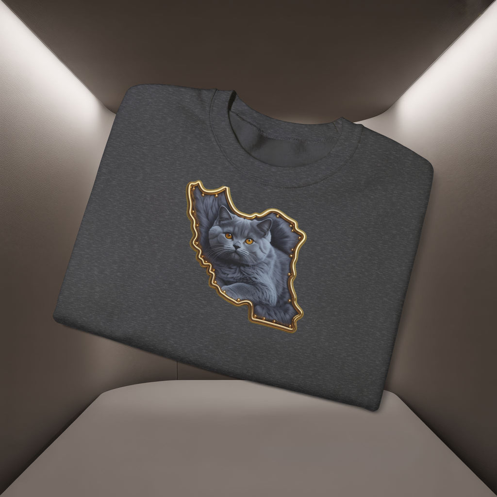 Persian cat & Persian Map Graphic Design Unisex Sweatshirt — Premium quality