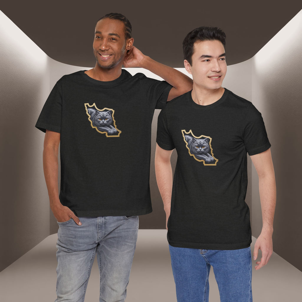 Persian Cat in a Persian Map Graphic design- unisex T-shirt- Premium quality