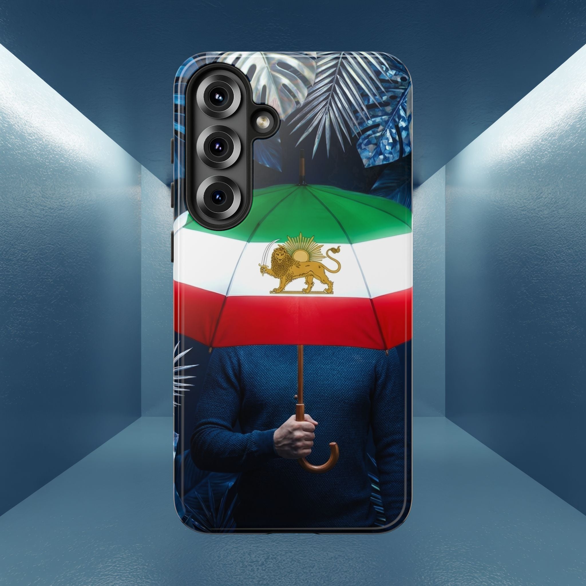 Iran Flag umbrella design phone Case