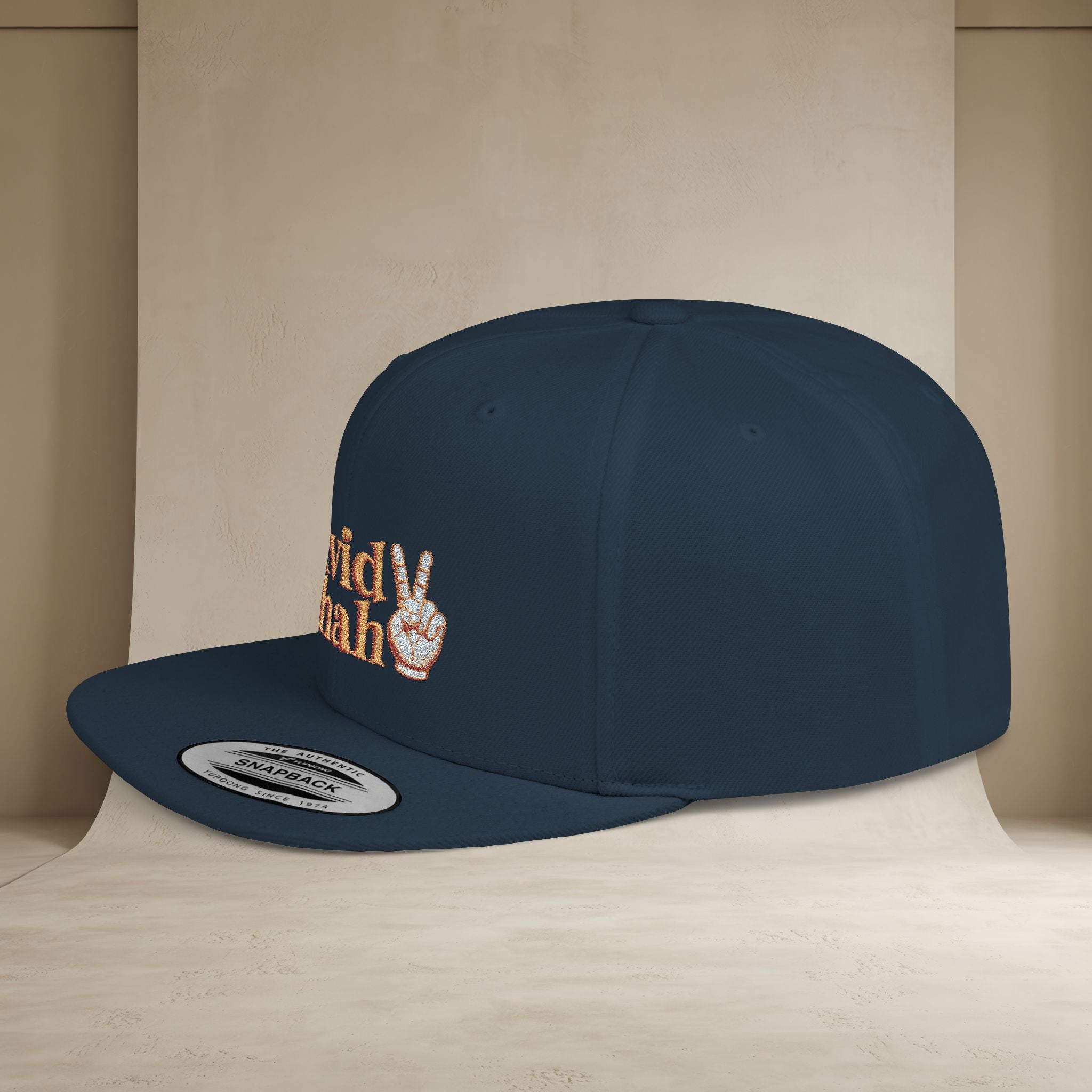 Javid Shah Embroidered Snapback Hat — (GoldoOzi)