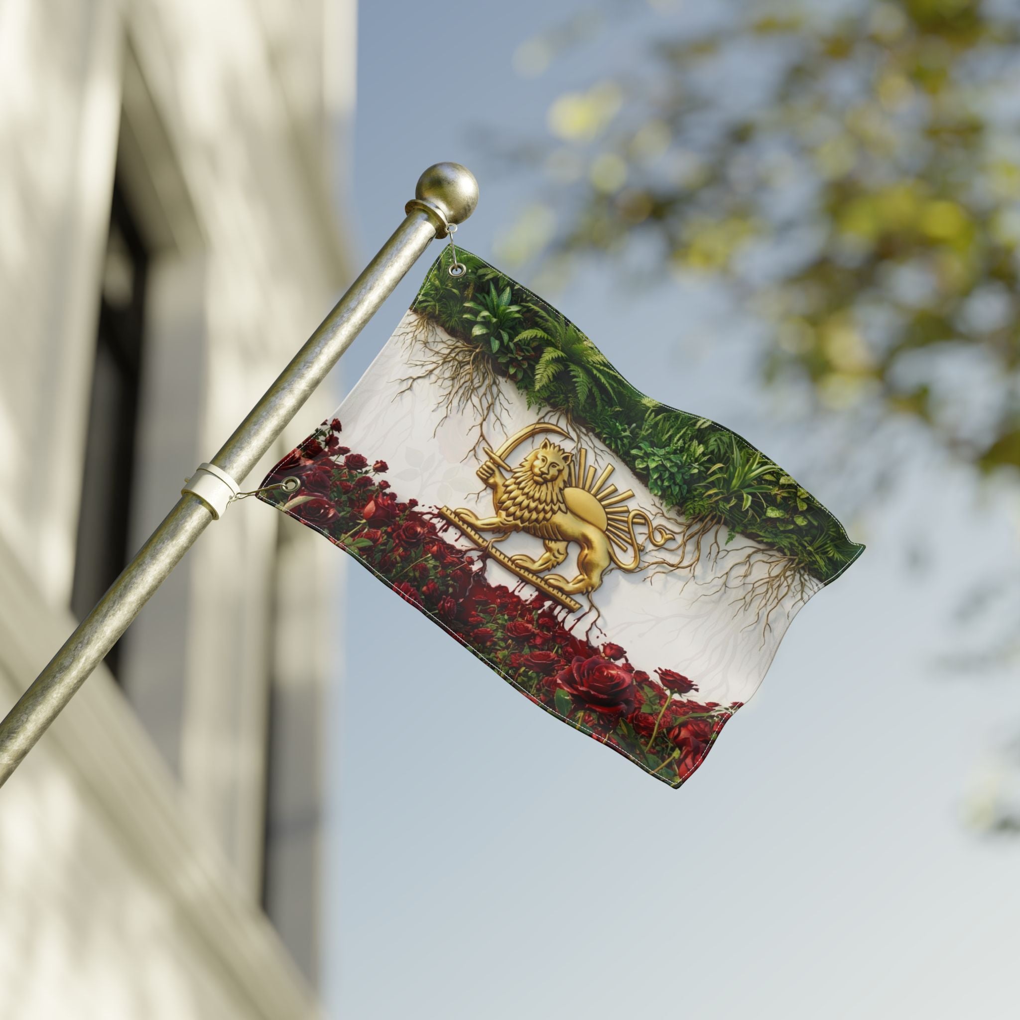 Iran Flag conceptual- 2 Sided Outdoor Flag - Persian Flag