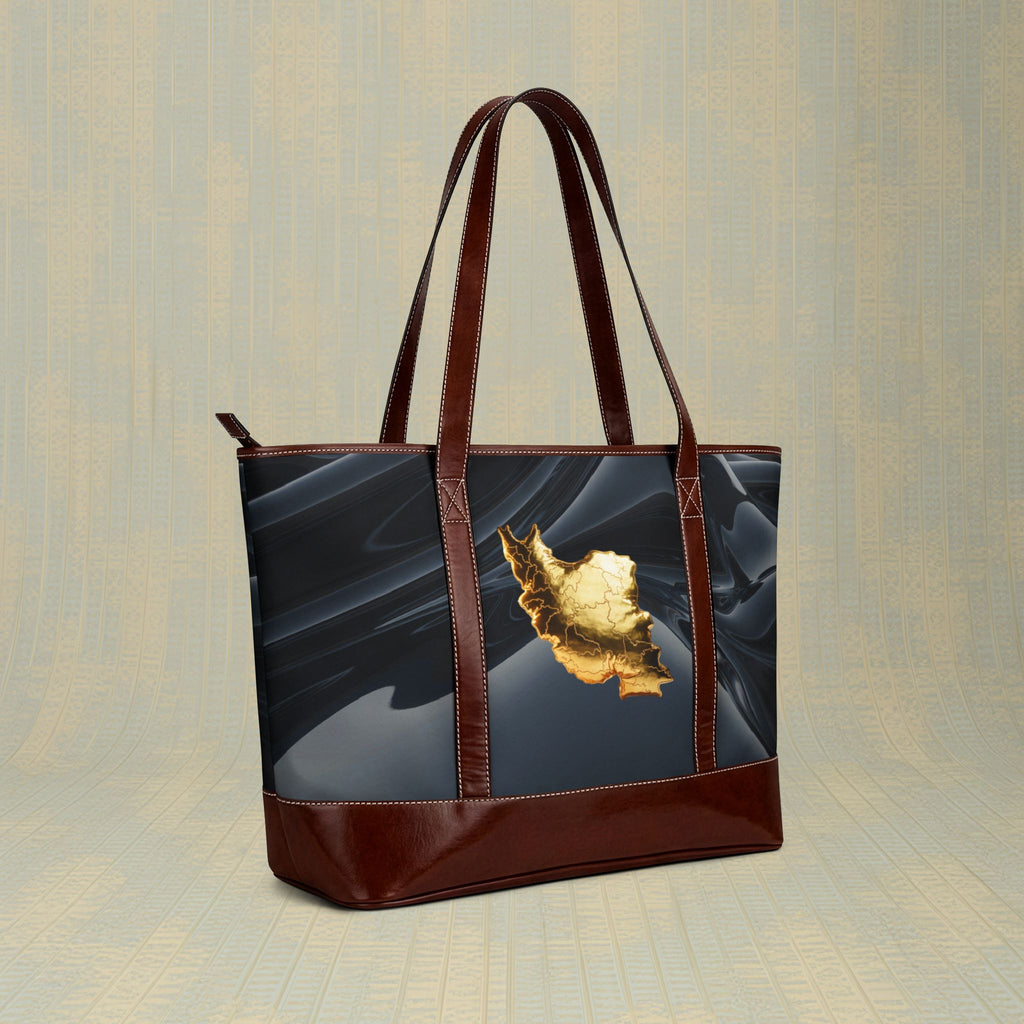 Golden Map Handbag