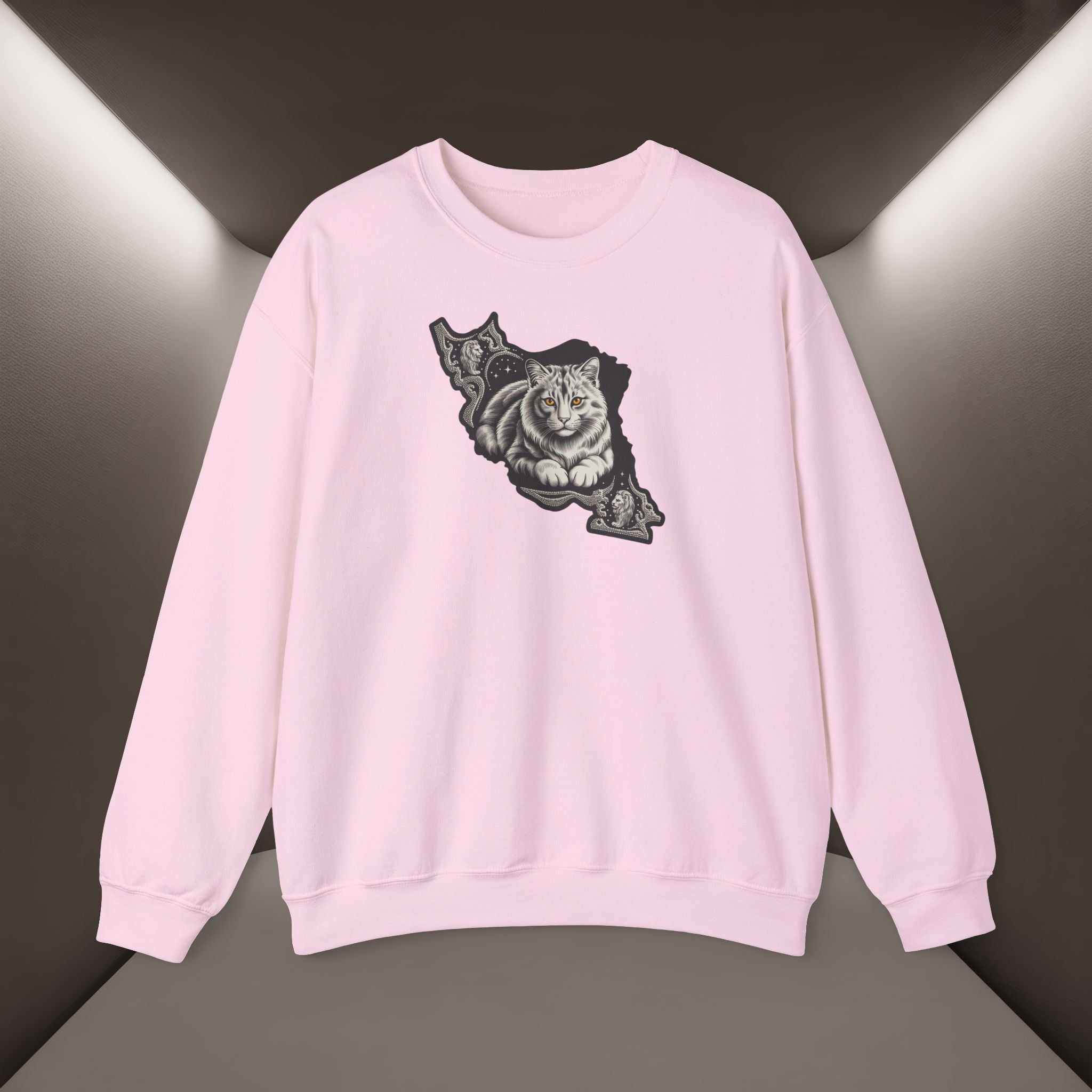 Persian Cat in a Persian Map design- unisex sweatshirt- Premium quality