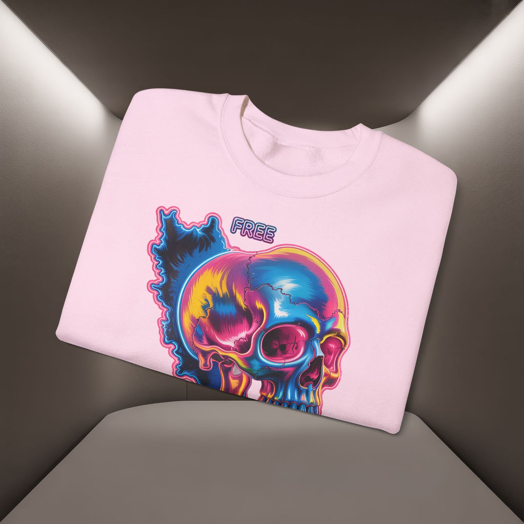 Skull in Iran's map shape Sweatshirt-Unisex, Premium Quality