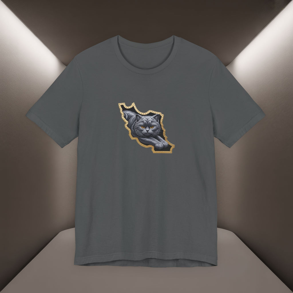 Persian Cat in a Persian Map Graphic design- unisex T-shirt- Premium quality