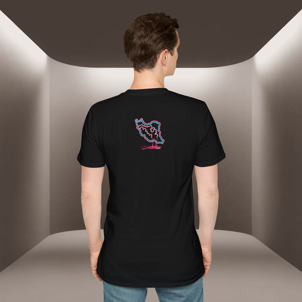 Free Iran T-Shirt — Neon design, Premium Quality