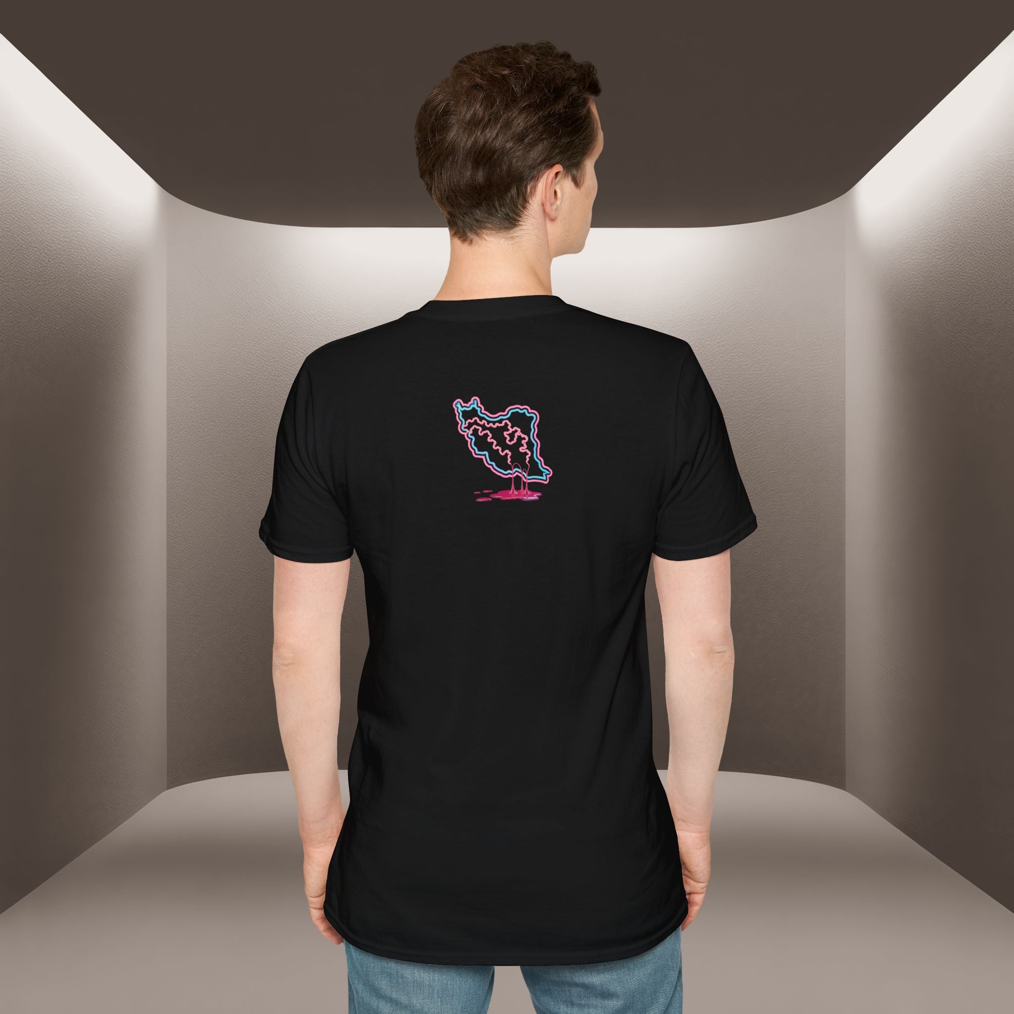 Free Iran T-Shirt — Neon design, Premium Quality