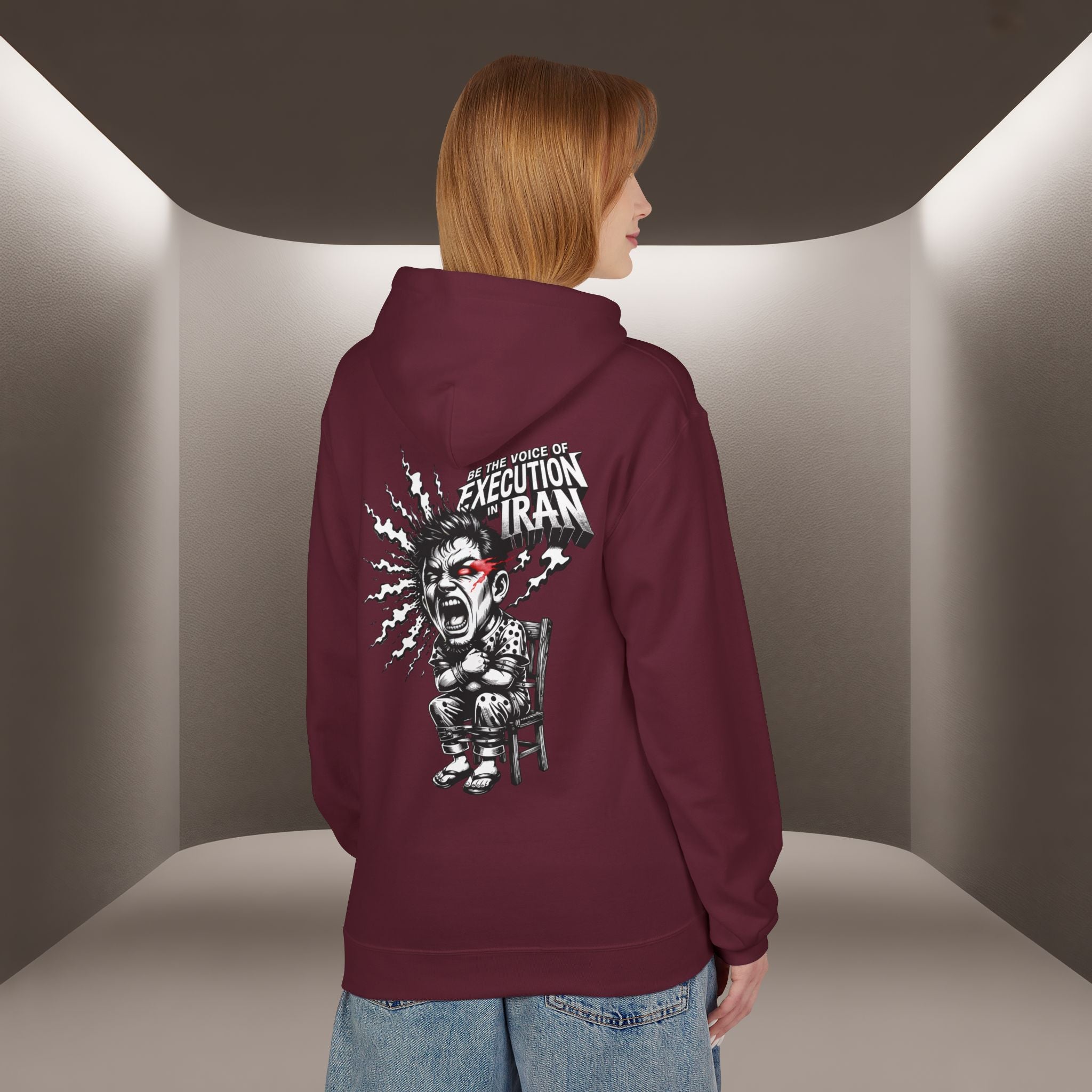 Be the Voice of execution in Iran Hoodie - 47 years Skull Hoodie
