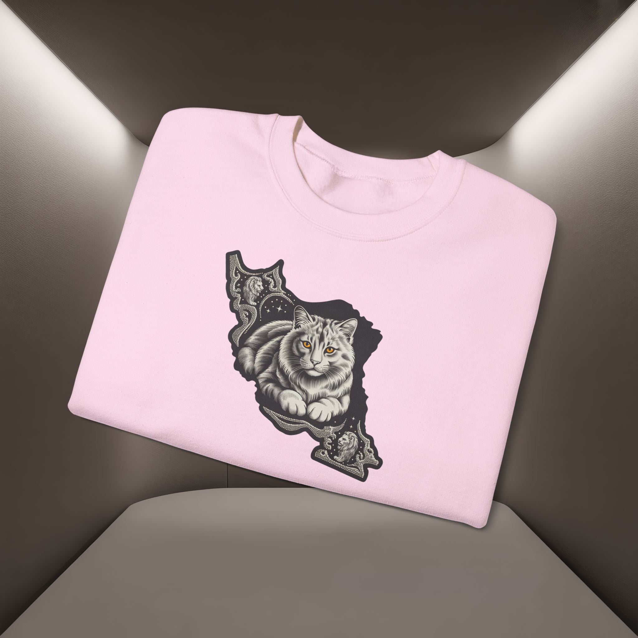 Persian Cat in a Persian Map design- unisex sweatshirt- Premium quality