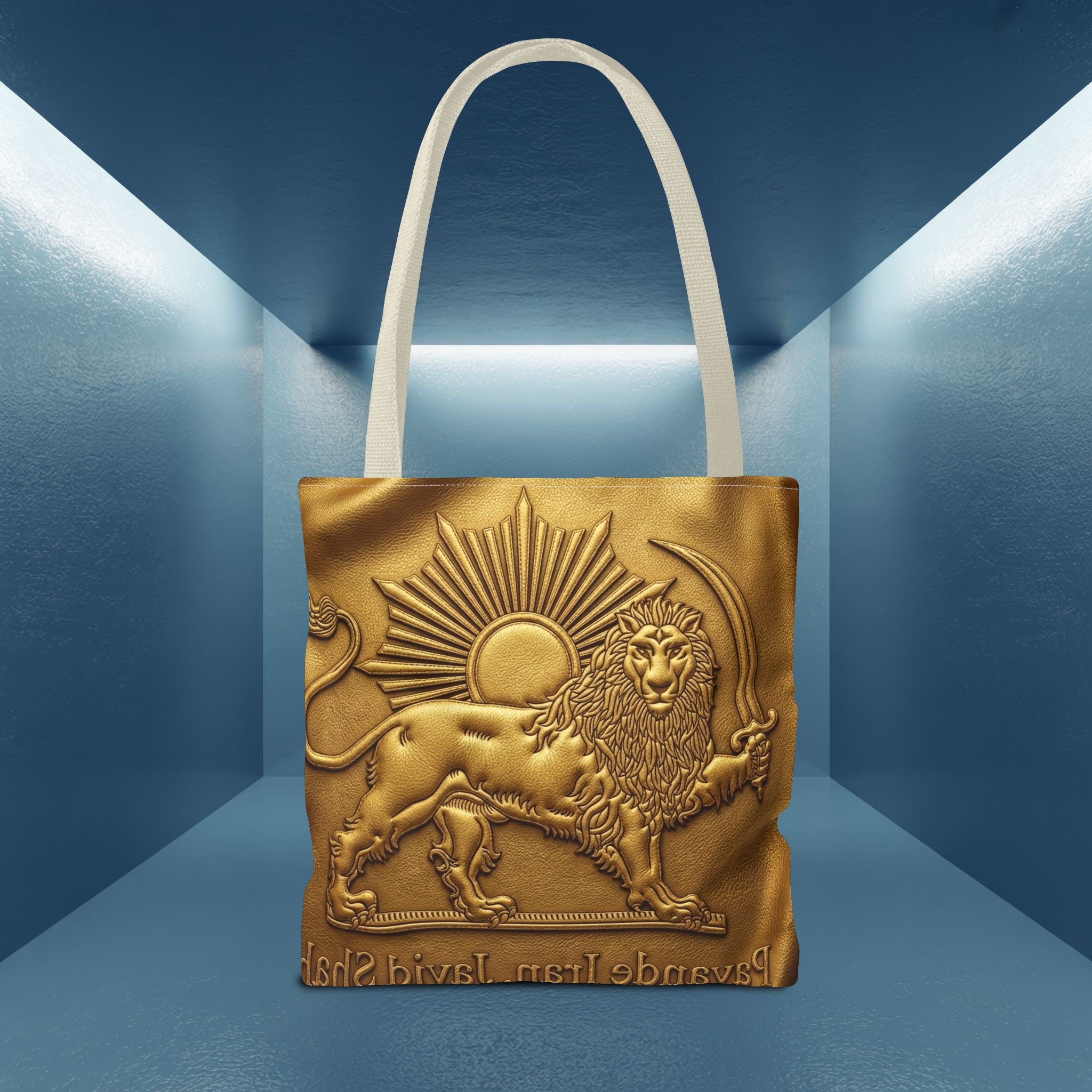 Payande Iran, Javid Shah Golden Unisex Bag- Persian Vibey bag