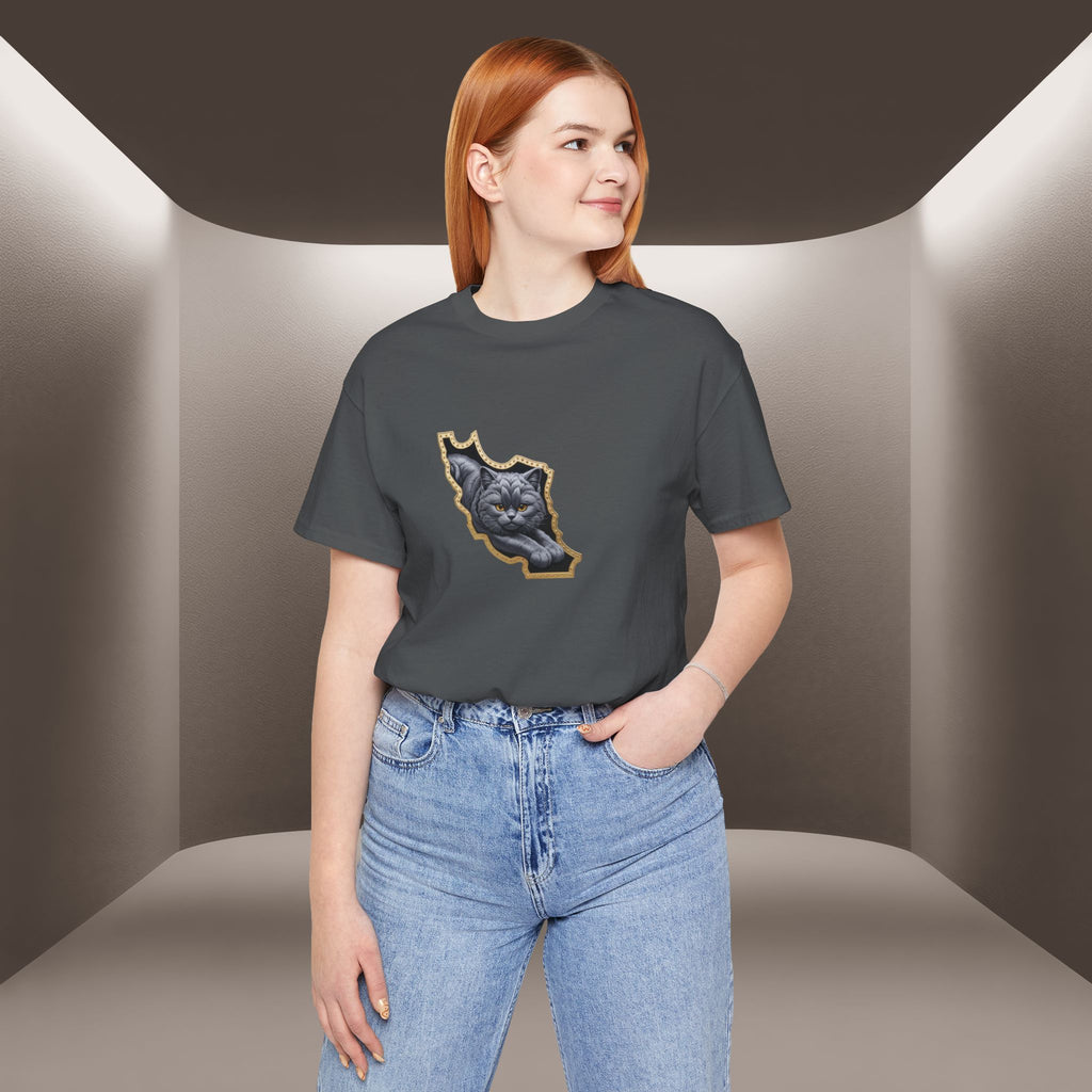 Persian Cat in a Persian Map Graphic design- unisex T-shirt- Premium quality