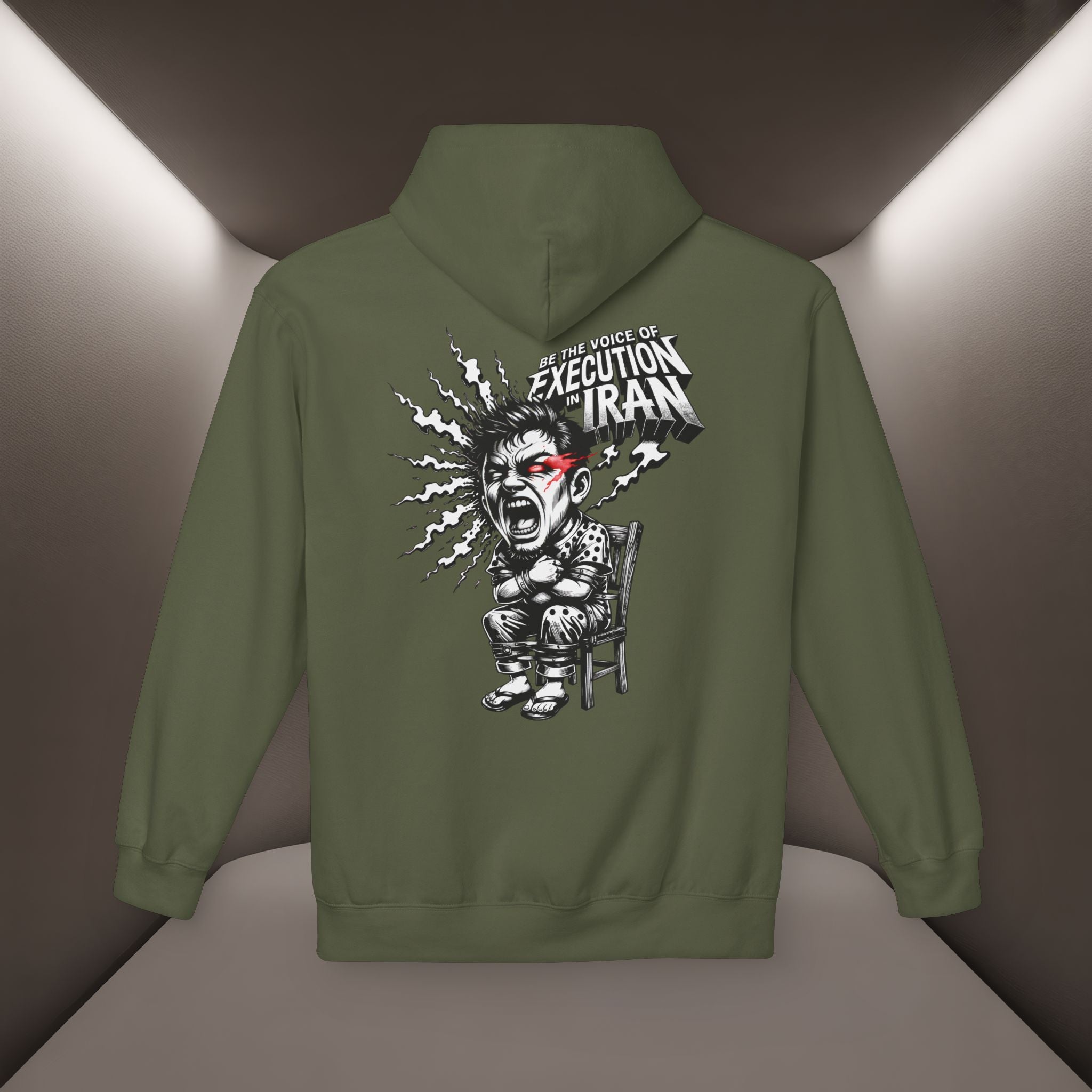 Be the Voice of execution in Iran Hoodie - 47 years Skull Hoodie