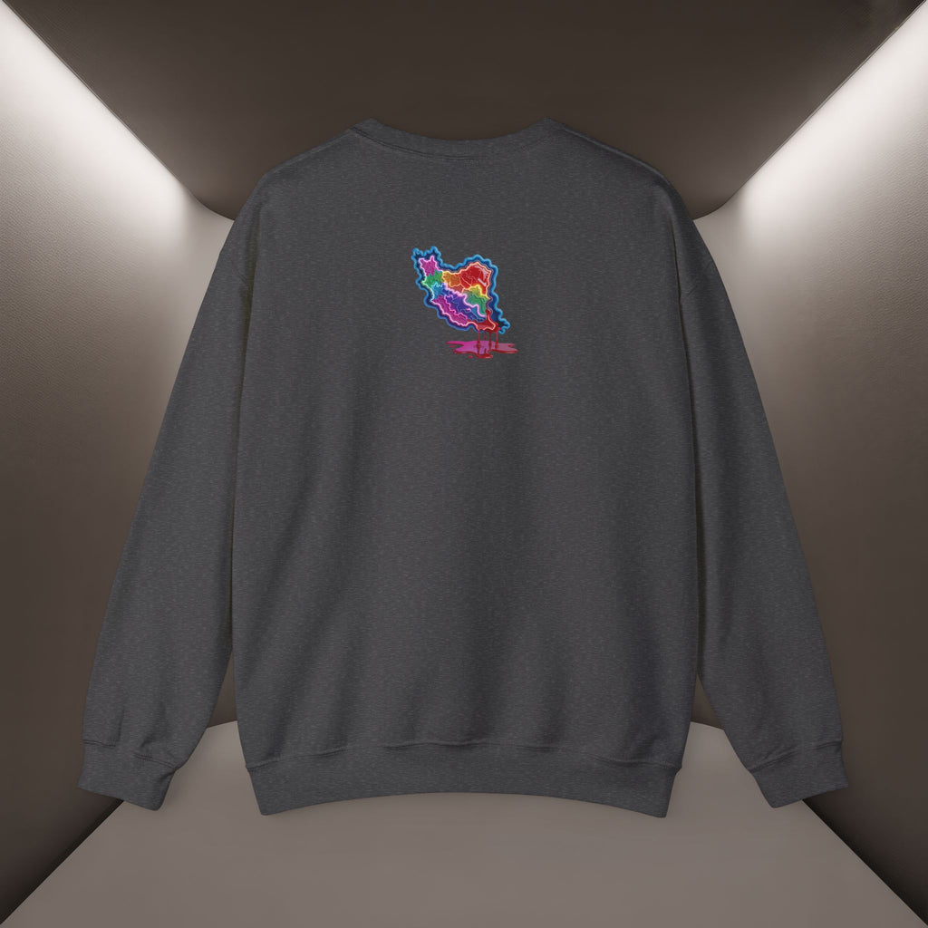 Skull in Iran's map shape Sweatshirt-Unisex, Premium Quality