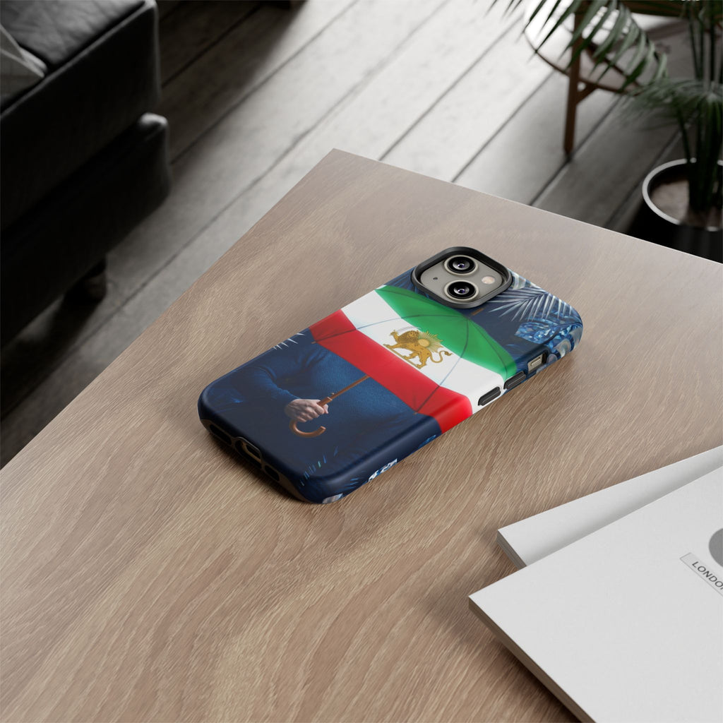 Iran Flag umbrella design phone Case