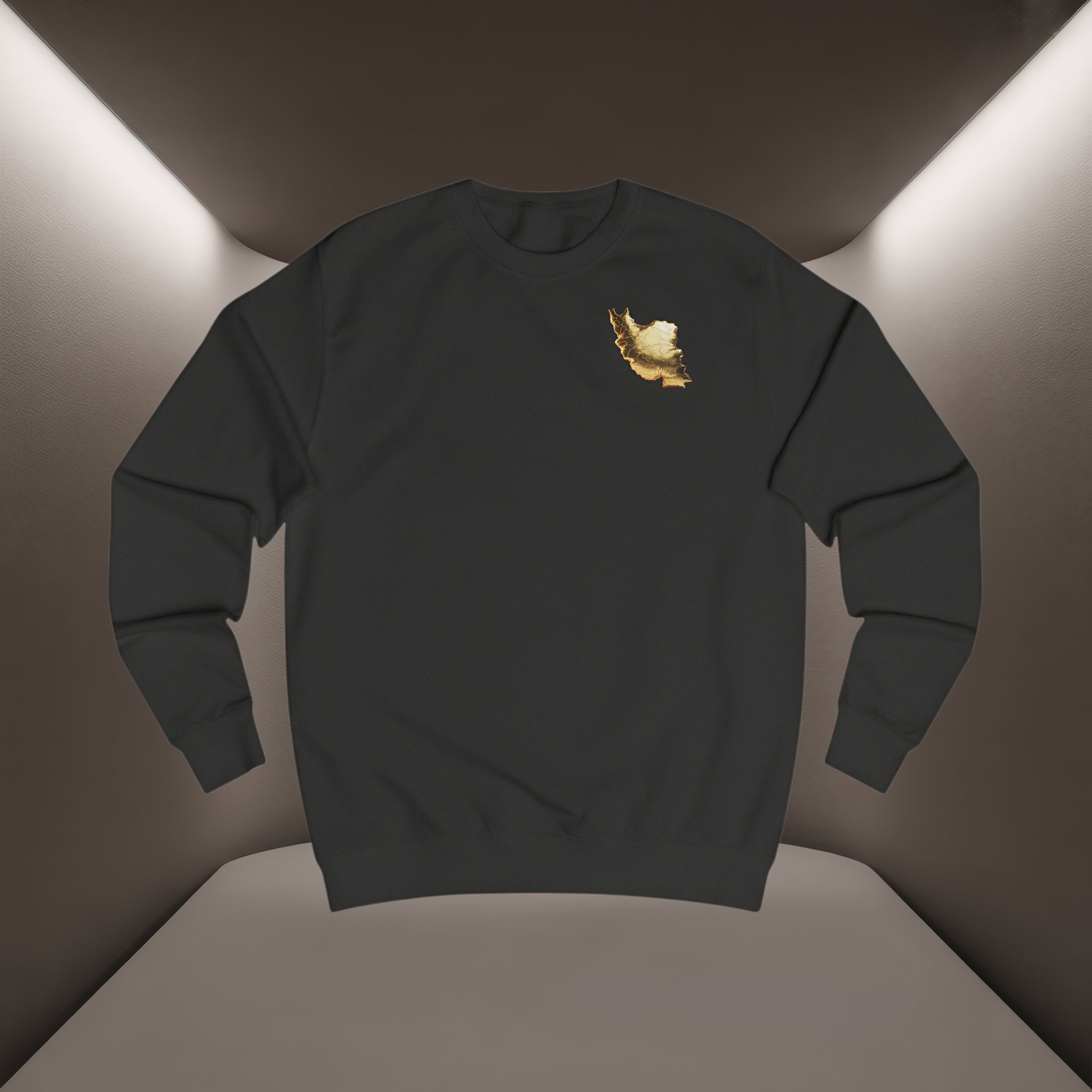 Golden Persian Again Map, Unisex Sweatshirt - PERSIAN VIBEY Sweatshirt